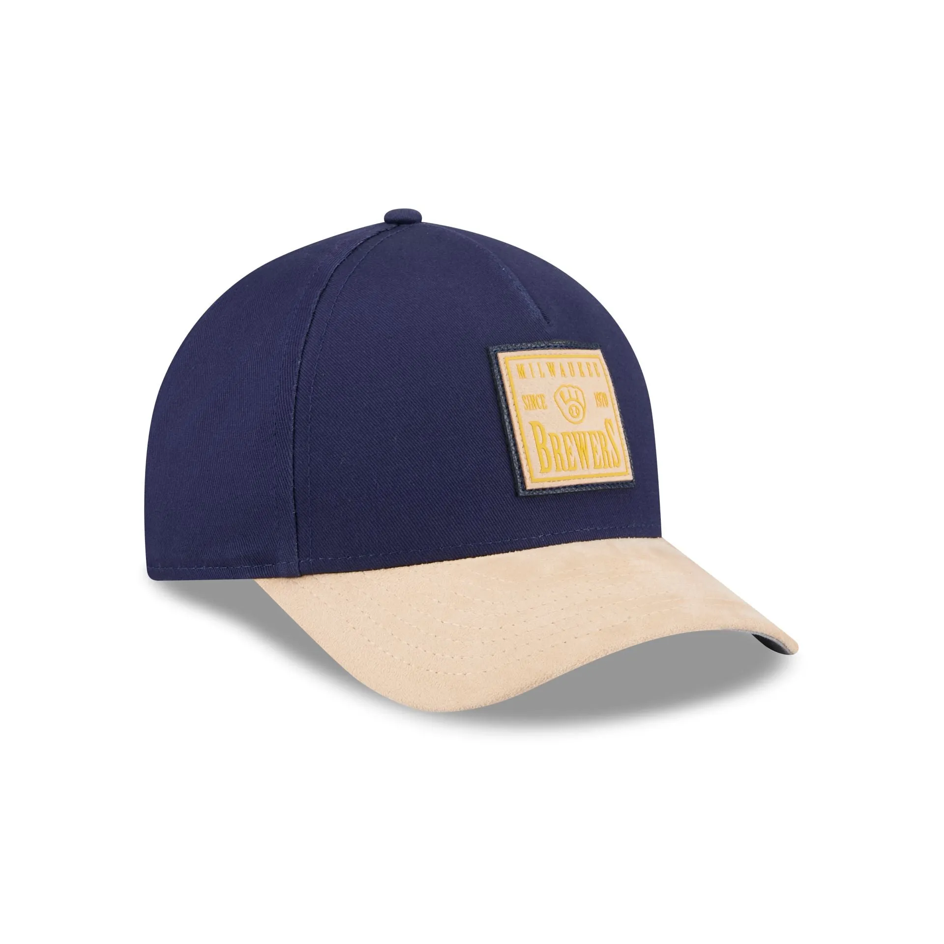Milwaukee Brewers Suede Patch 9FORTY M-Crown A-Frame Adjustable Hat sold by New Era product image thumbnail 3