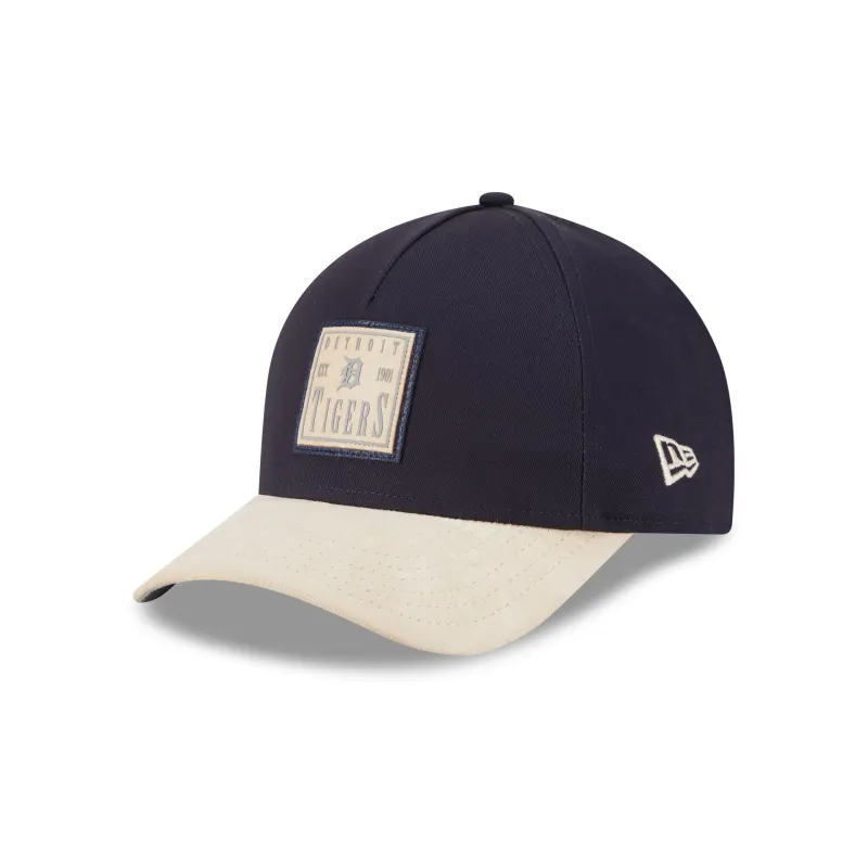 Detroit Tigers Suede Patch 9FORTY M-Crown A-Frame Adjustable Hat sold by New Era
