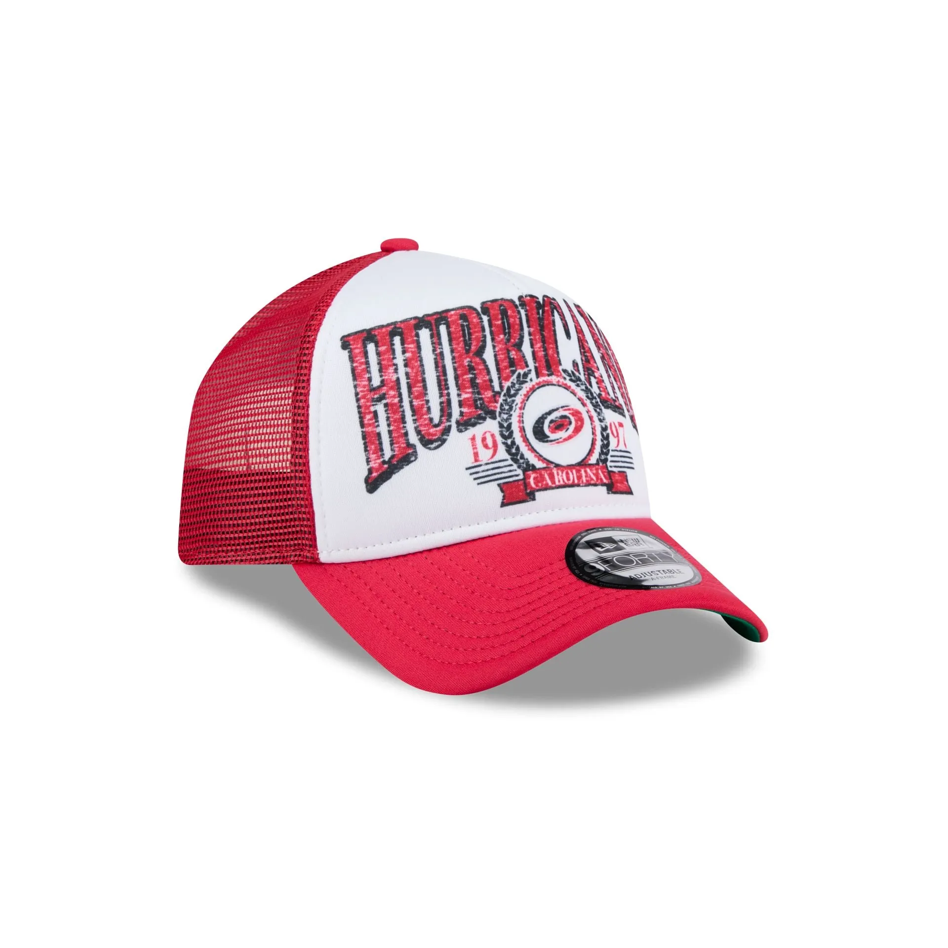 Carolina Hurricanes Distressed 9FORTY A-Frame Trucker Hat sold by New Era product image thumbnail 3