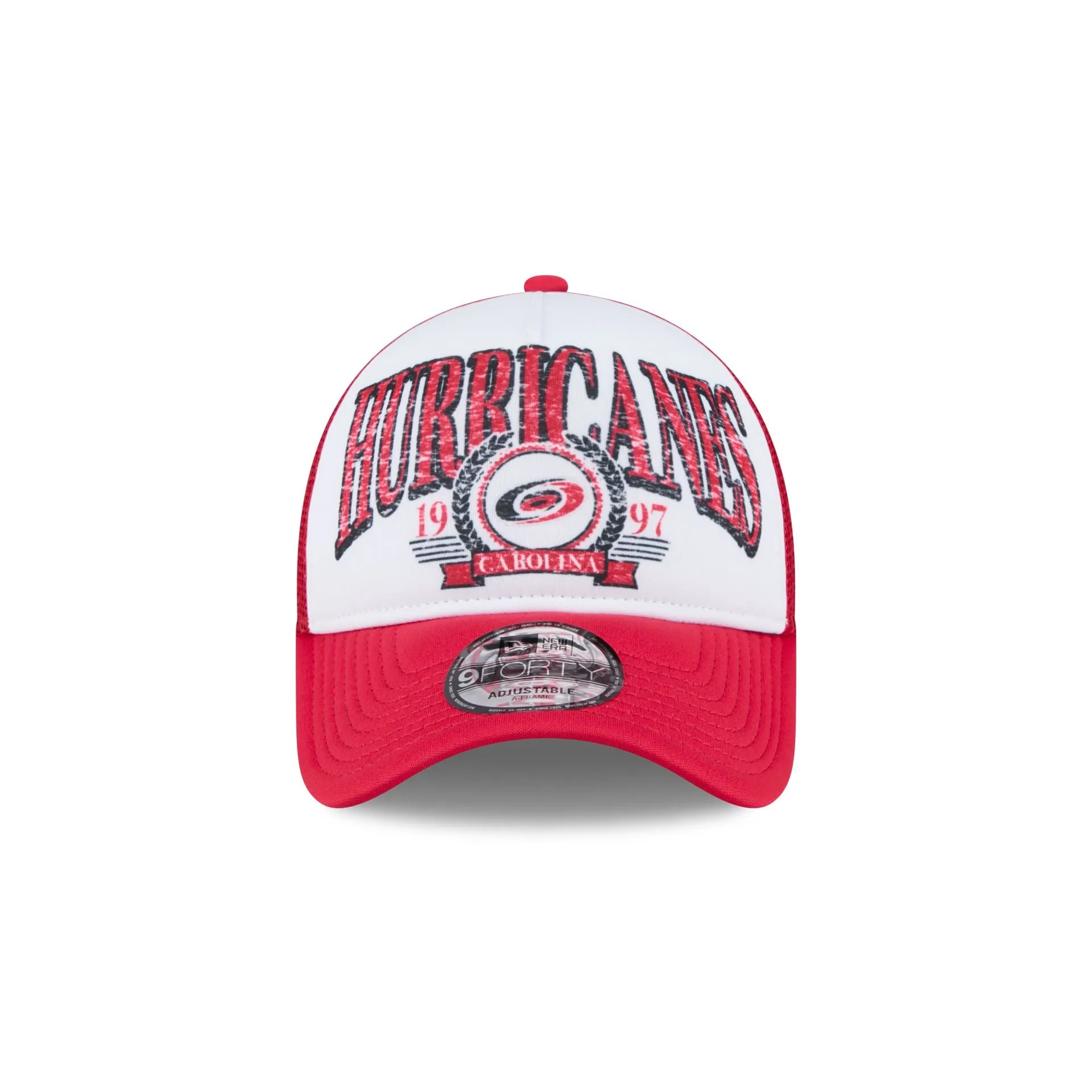 Carolina Hurricanes Distressed 9FORTY A-Frame Trucker Hat sold by New Era product image thumbnail 2