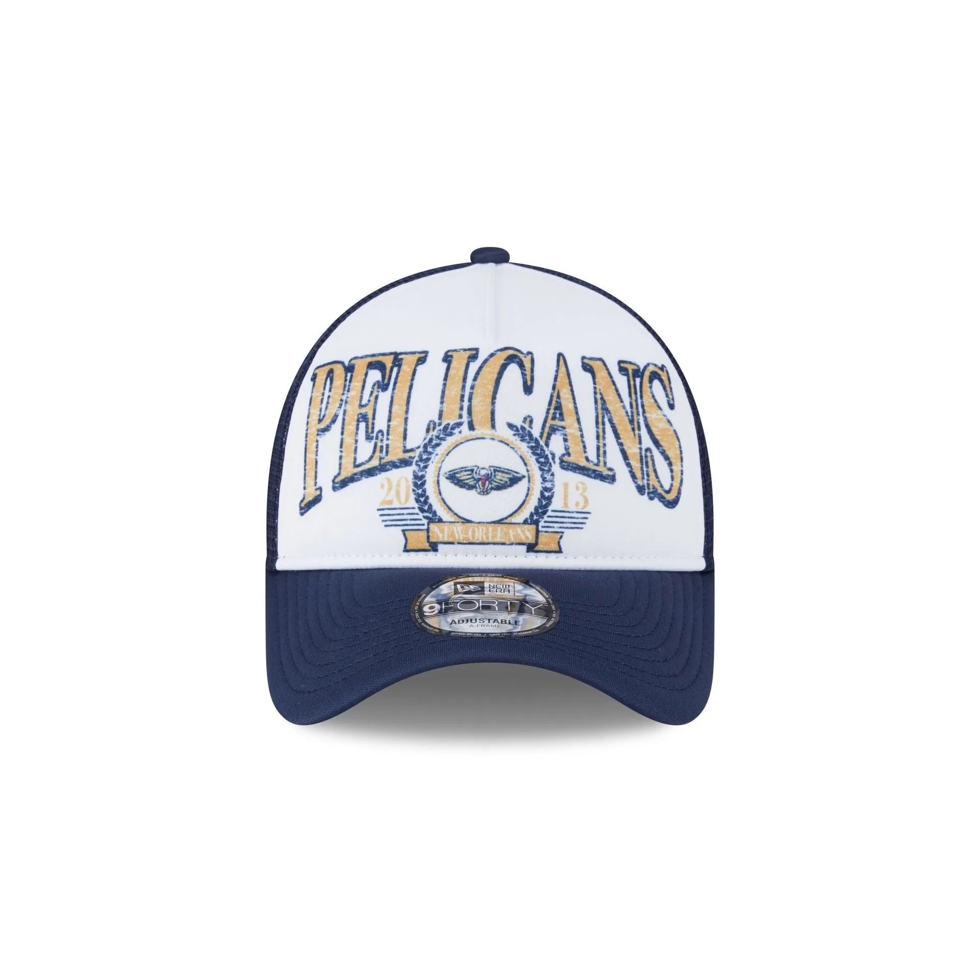 New Orleans Pelicans Distressed 9FORTY A-Frame Trucker Hat sold by New Era product image thumbnail 2