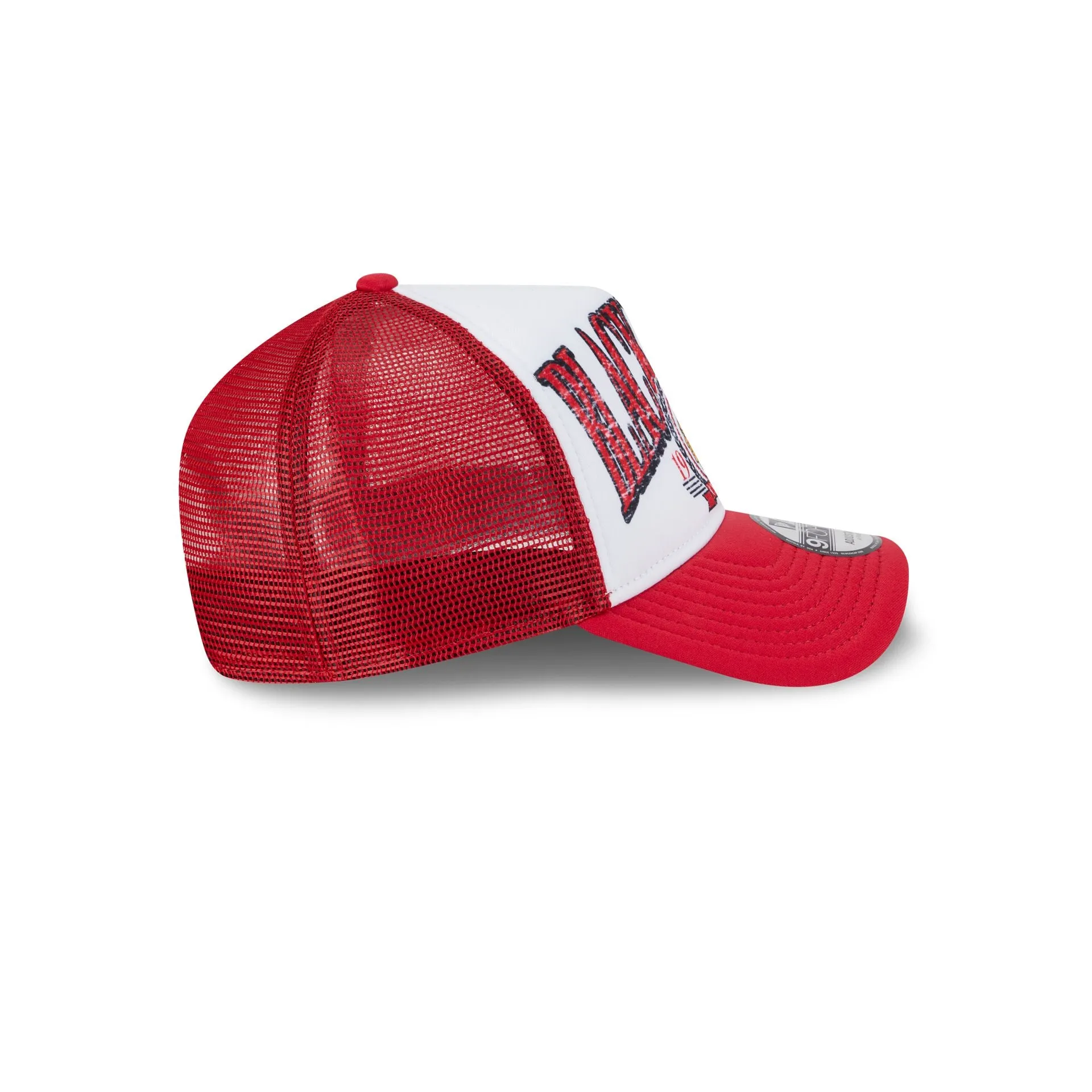Chicago Blackhawks Distressed 9FORTY A-Frame Trucker Hat sold by New Era product image thumbnail 5
