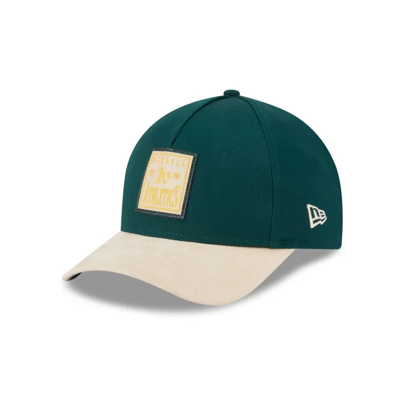 Athletics Suede Patch 9FORTY M-Crown A-Frame Adjustable Hat sold by New Era