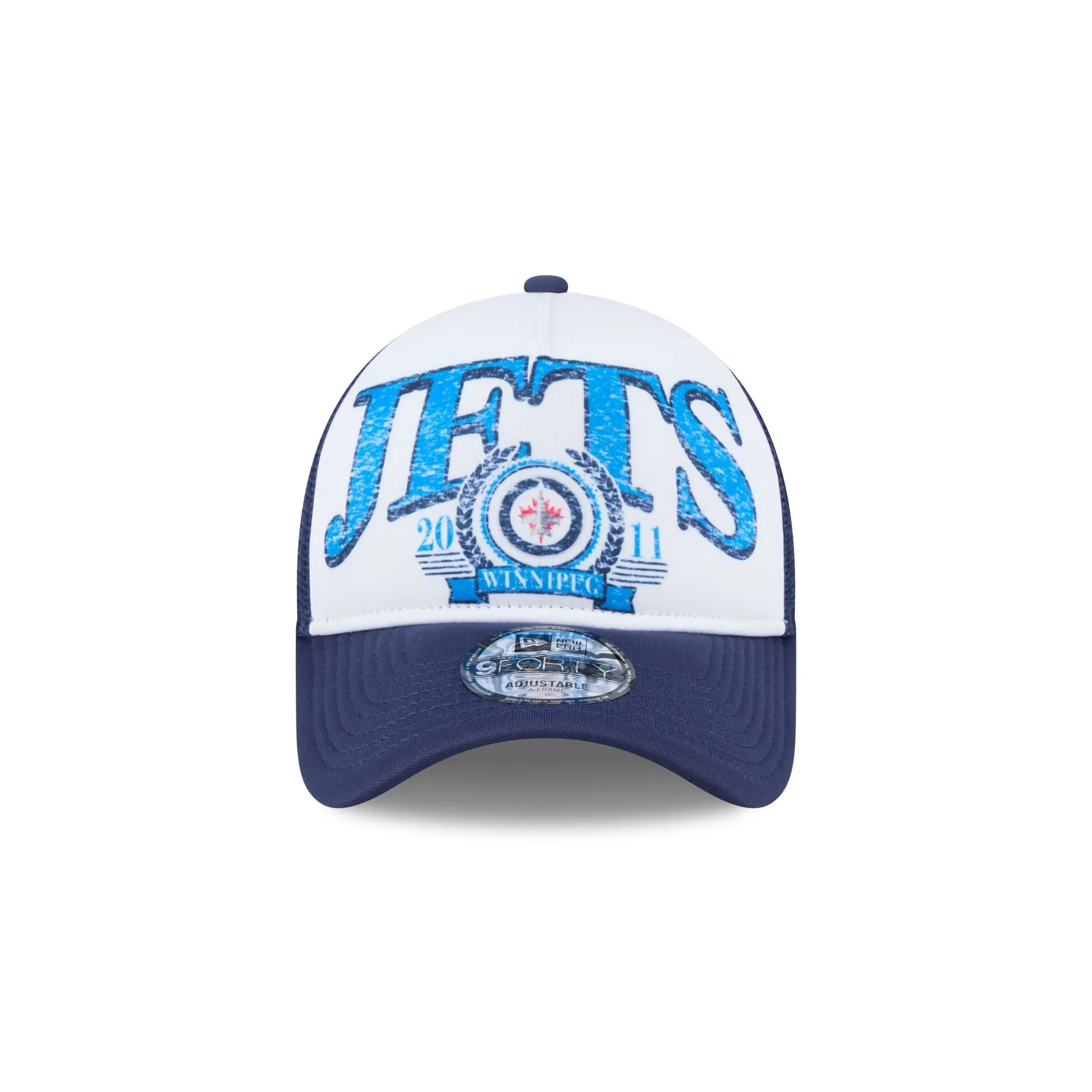 Winnipeg Jets Distressed 9FORTY A-Frame Trucker Hat sold by New Era product image thumbnail 2