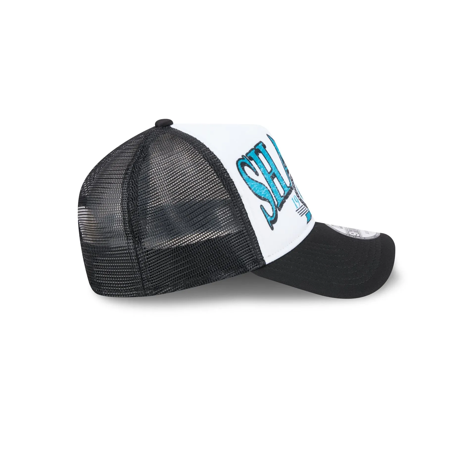 San Jose Sharks Distressed 9FORTY A-Frame Trucker Hat sold by New Era product image thumbnail 5