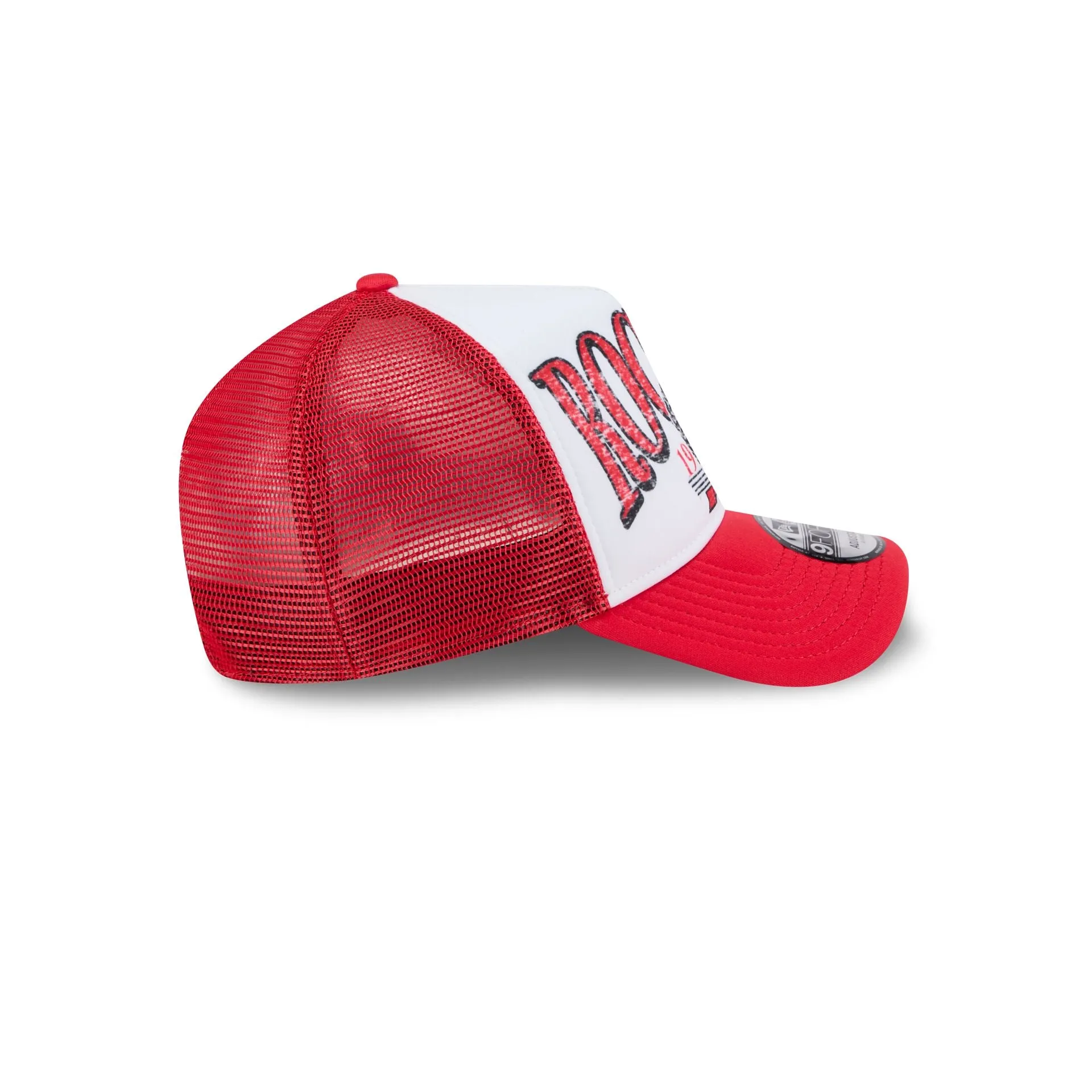 Houston Rockets Distressed 9FORTY A-Frame Trucker Hat sold by New Era product image thumbnail 5