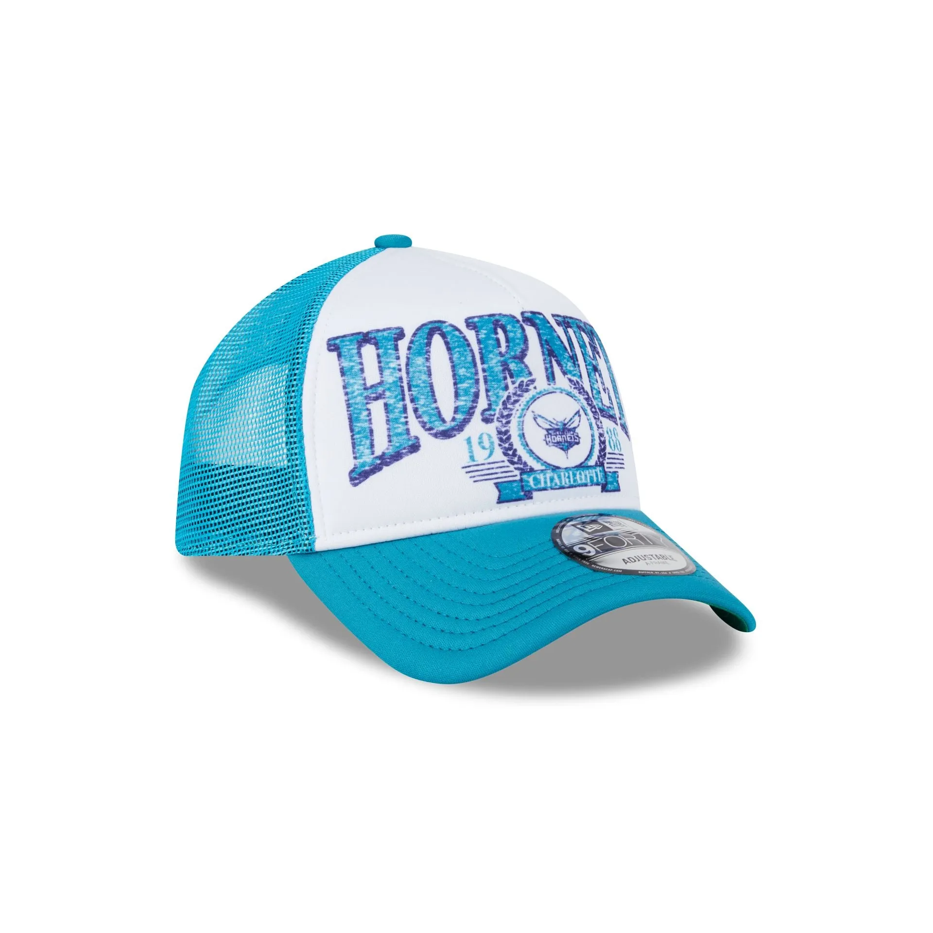 Charlotte Hornets Distressed 9FORTY A-Frame Trucker Hat sold by New Era product image thumbnail 3