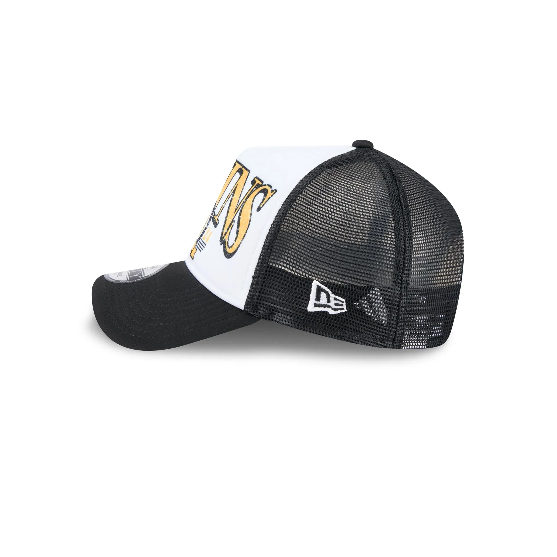 Boston Bruins Distressed 9FORTY A-Frame Trucker Hat sold by New Era product image thumbnail 4