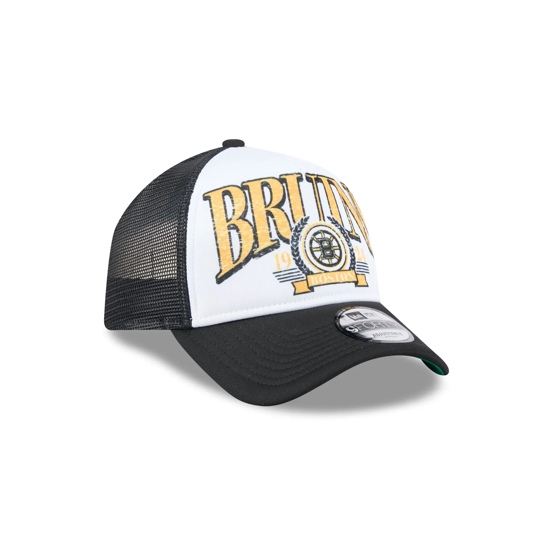 Boston Bruins Distressed 9FORTY A-Frame Trucker Hat sold by New Era product image thumbnail 3