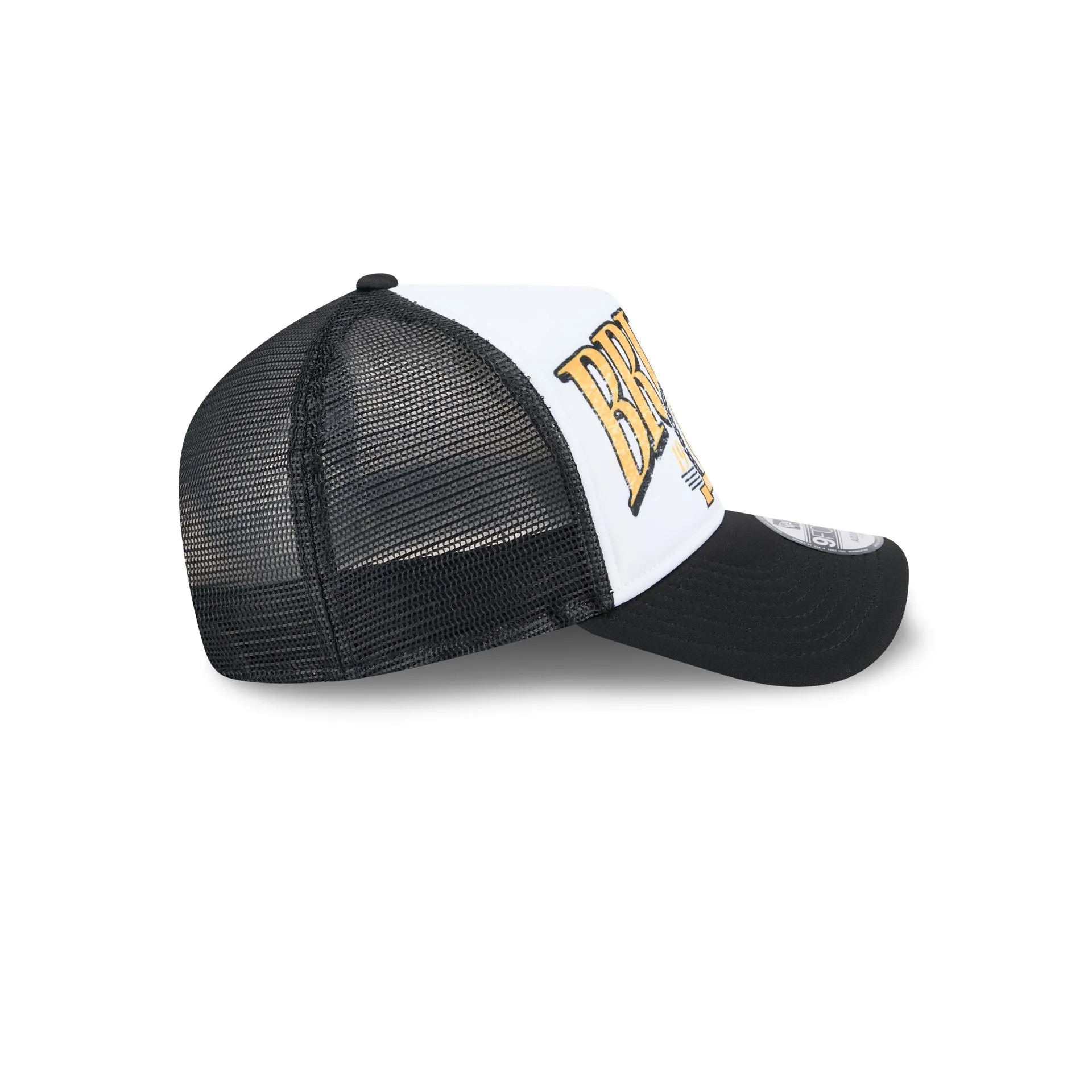 Boston Bruins Distressed 9FORTY A-Frame Trucker Hat sold by New Era product image thumbnail 5