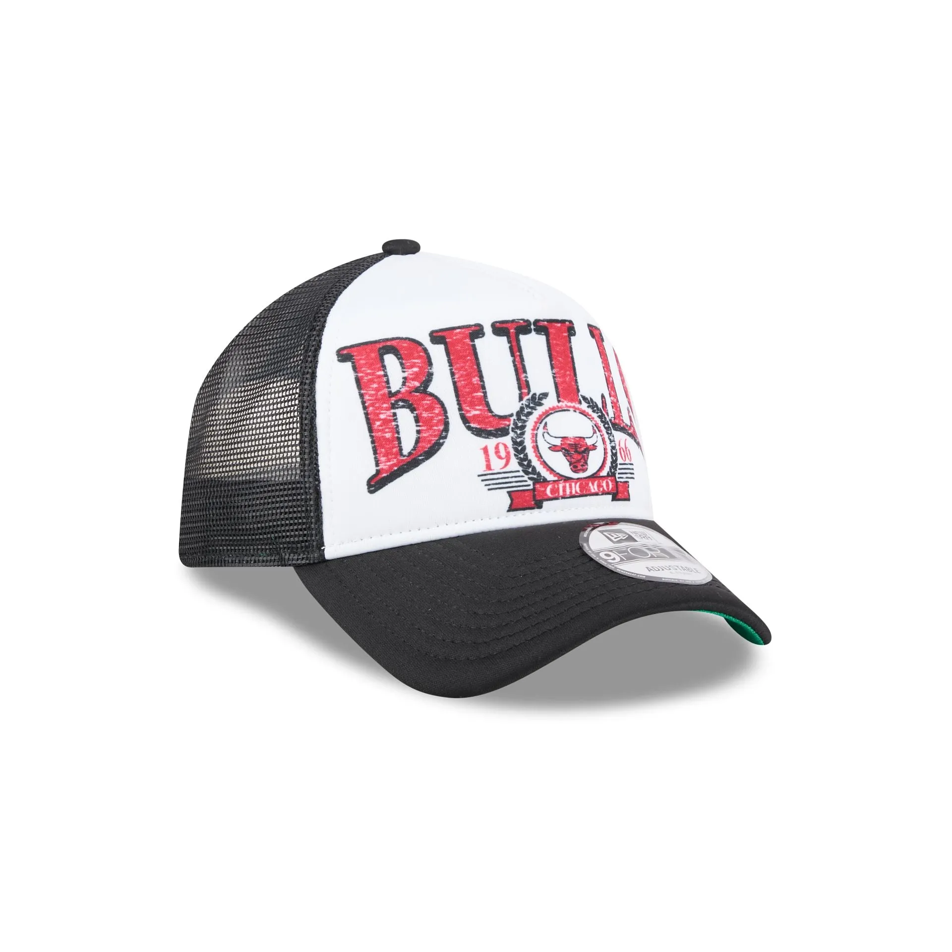 Chicago Bulls Distressed 9FORTY A-Frame Trucker Hat sold by New Era product image thumbnail 3