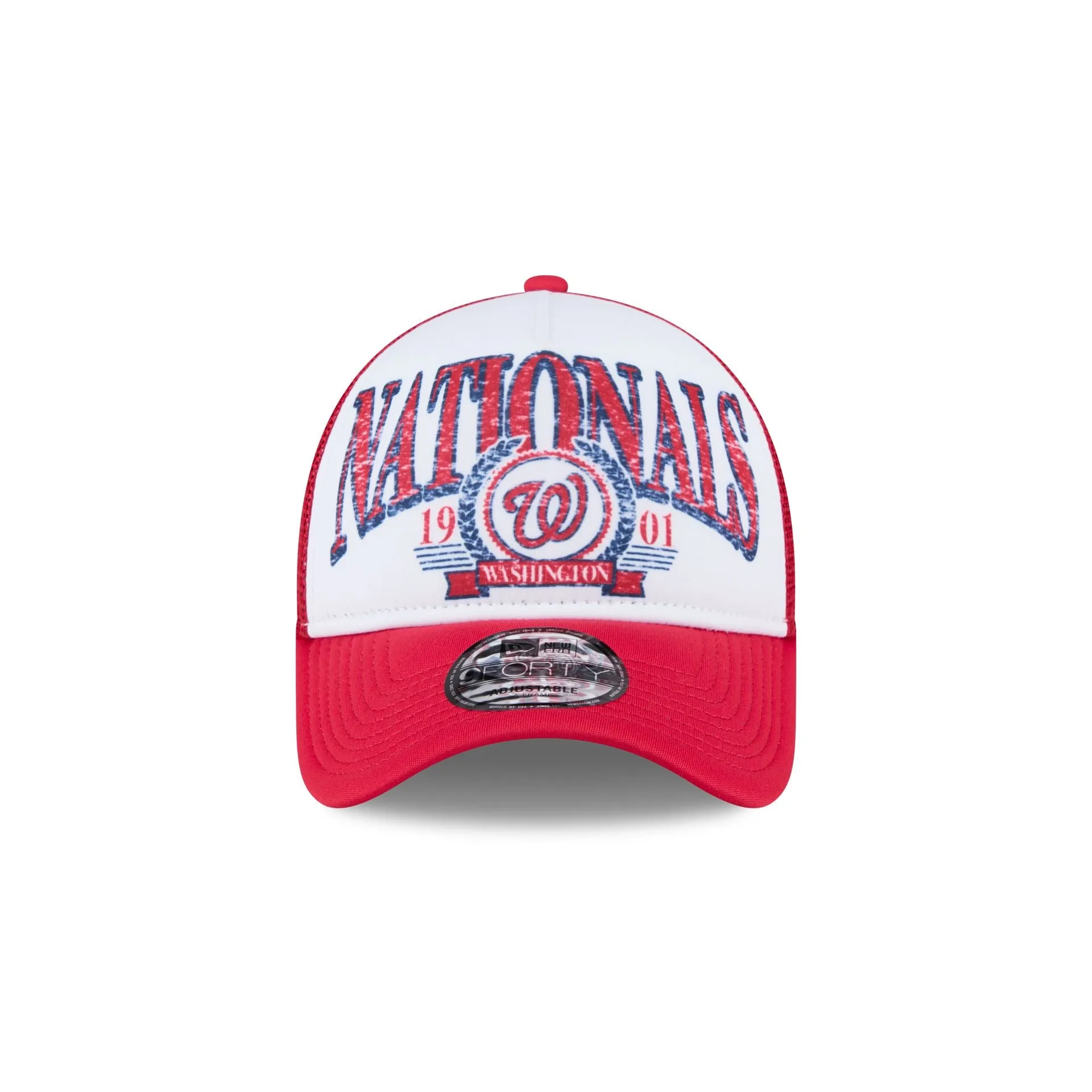 Washington Nationals Distressed 9FORTY A-Frame Trucker Hat sold by New Era product image thumbnail 2