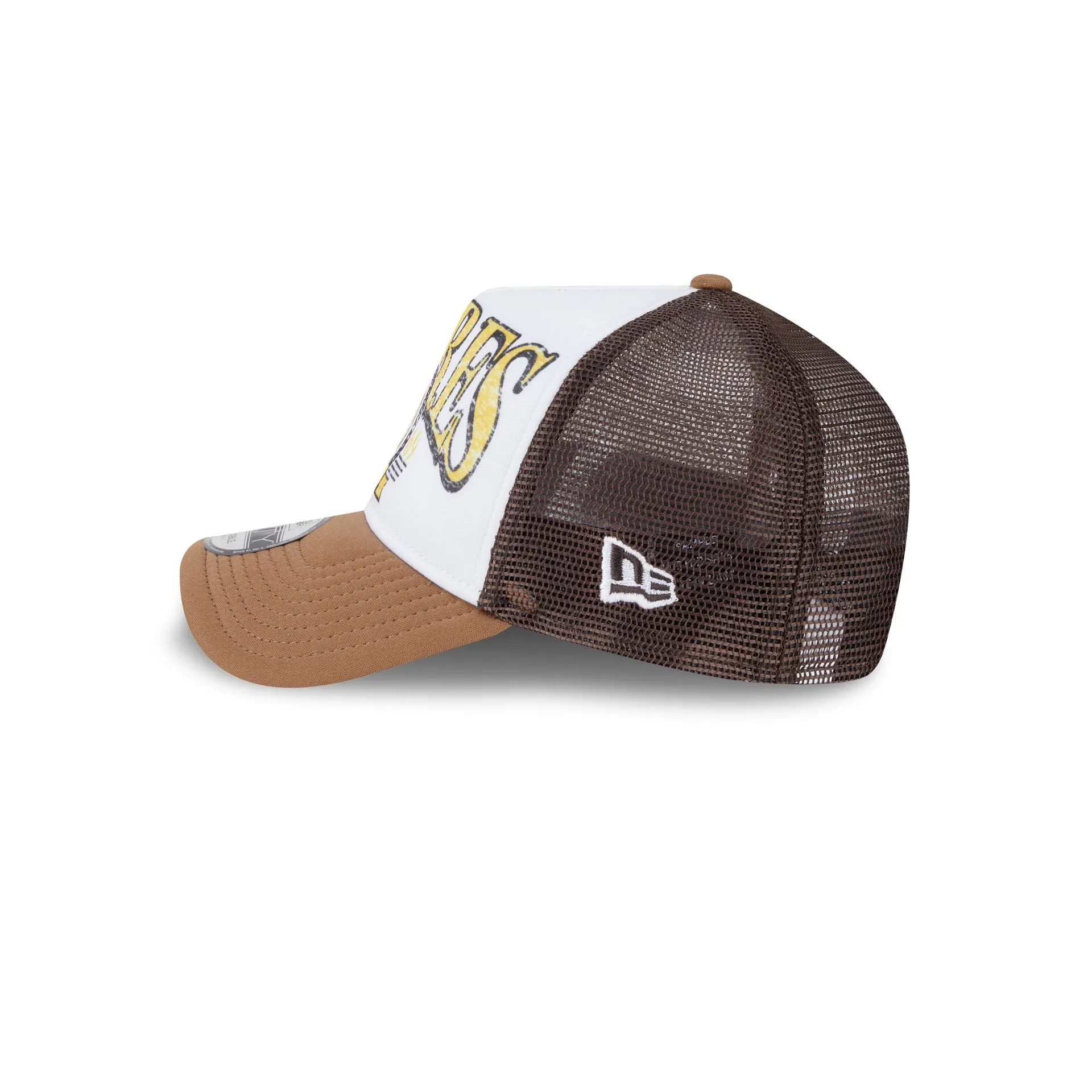 San Diego Padres Distressed 9FORTY A-Frame Trucker Hat sold by New Era product image thumbnail 4