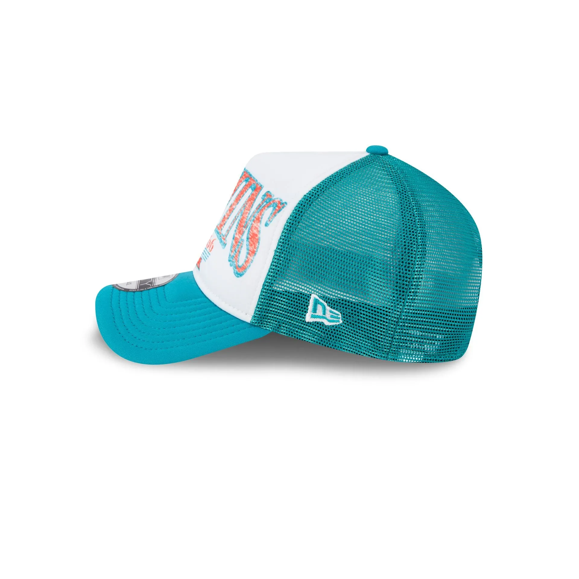 Miami Dolphins Distressed 9FORTY A-Frame Trucker Hat sold by New Era product image thumbnail 4