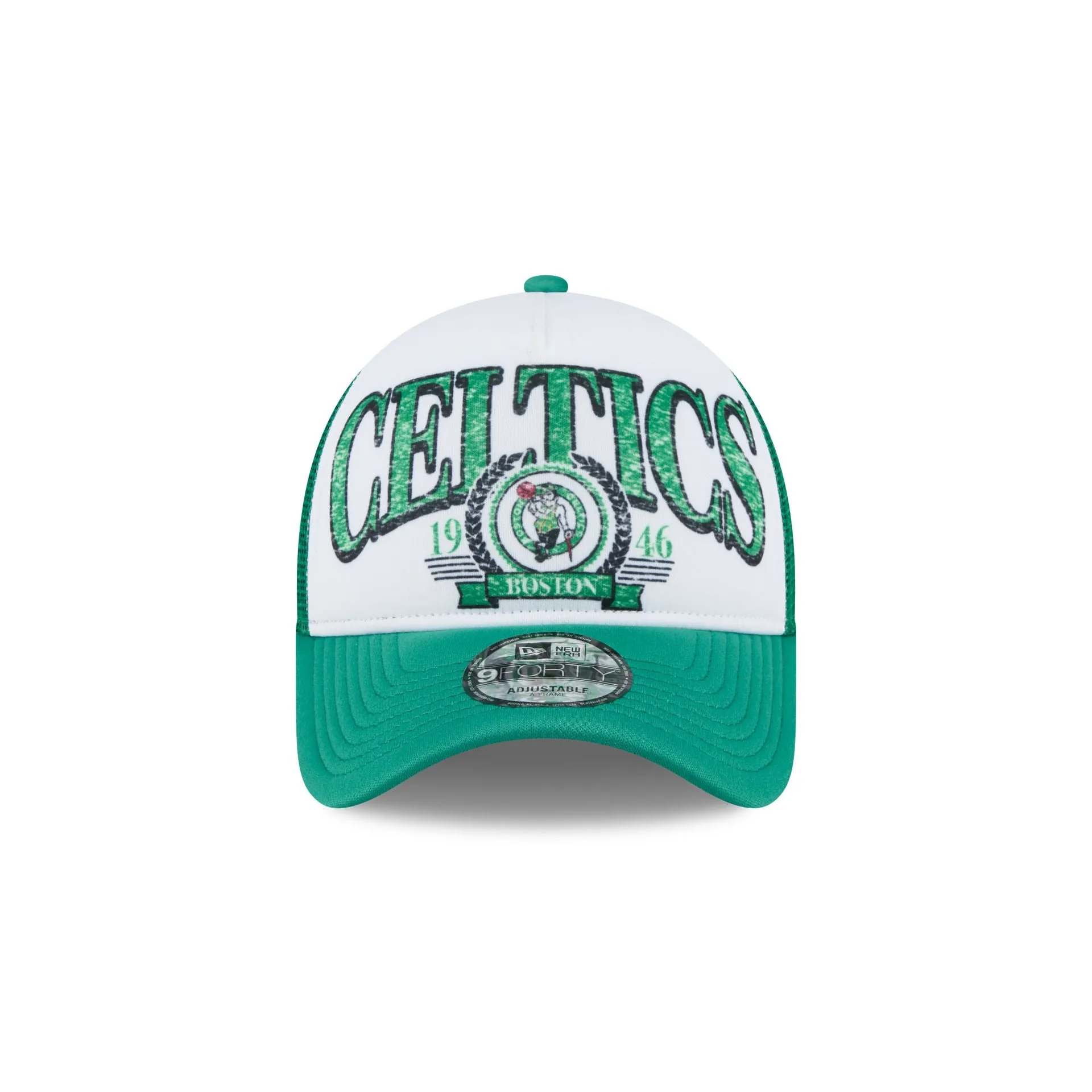 Boston Celtics Distressed 9FORTY A-Frame Trucker Hat sold by New Era product image thumbnail 2