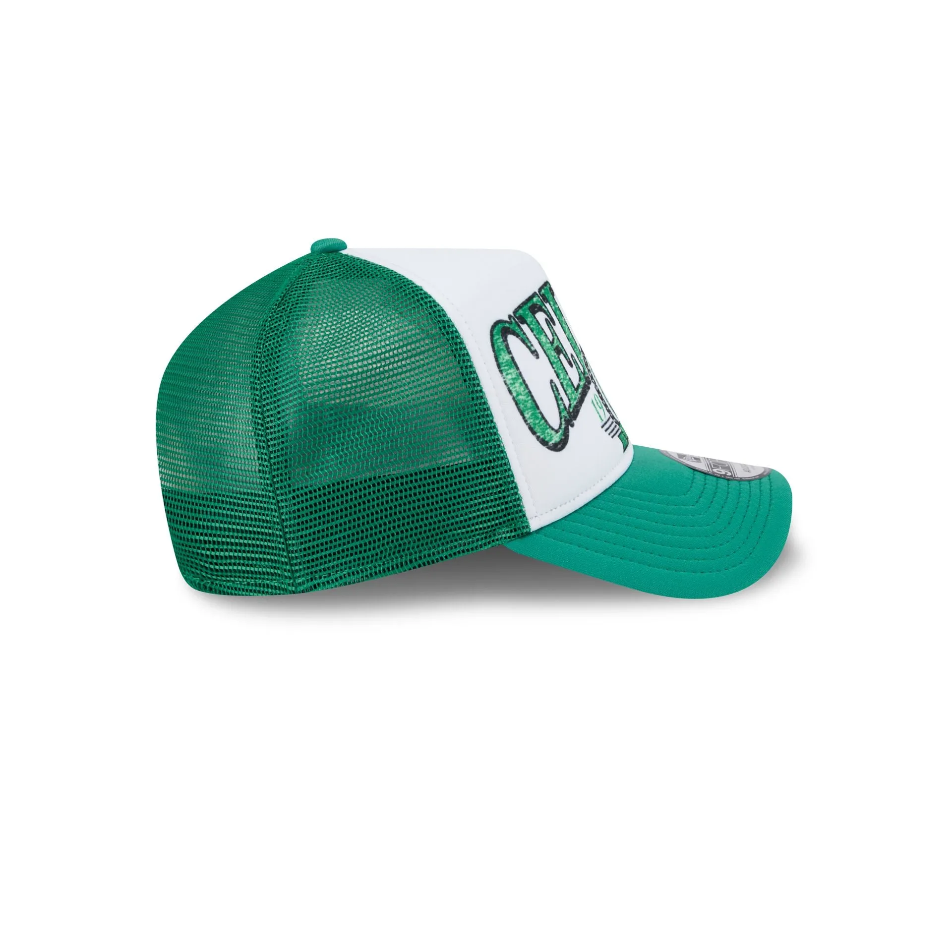 Boston Celtics Distressed 9FORTY A-Frame Trucker Hat sold by New Era product image thumbnail 5