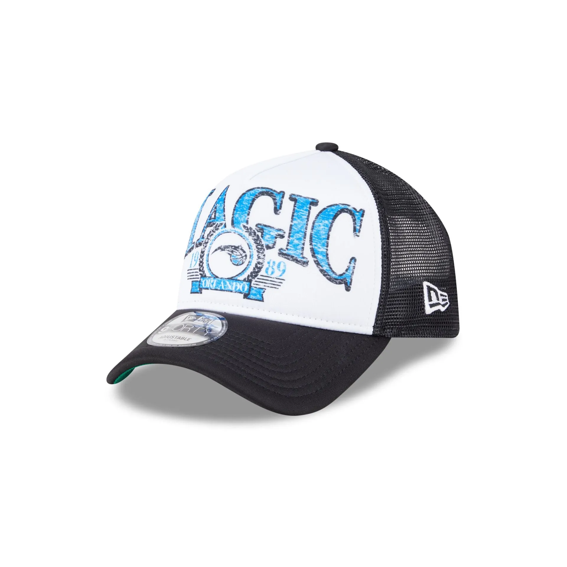 Orlando Magic Distressed 9FORTY A-Frame Trucker Hat sold by New Era