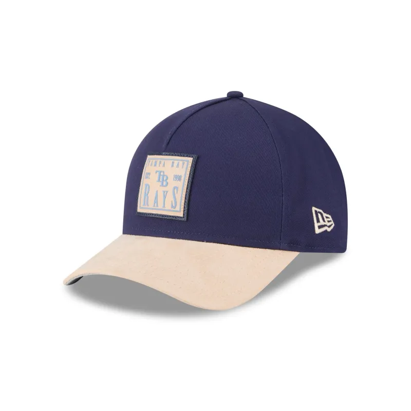 Tampa Bay Rays Suede Patch 9FORTY M-Crown A-Frame Adjustable Hat sold by New Era