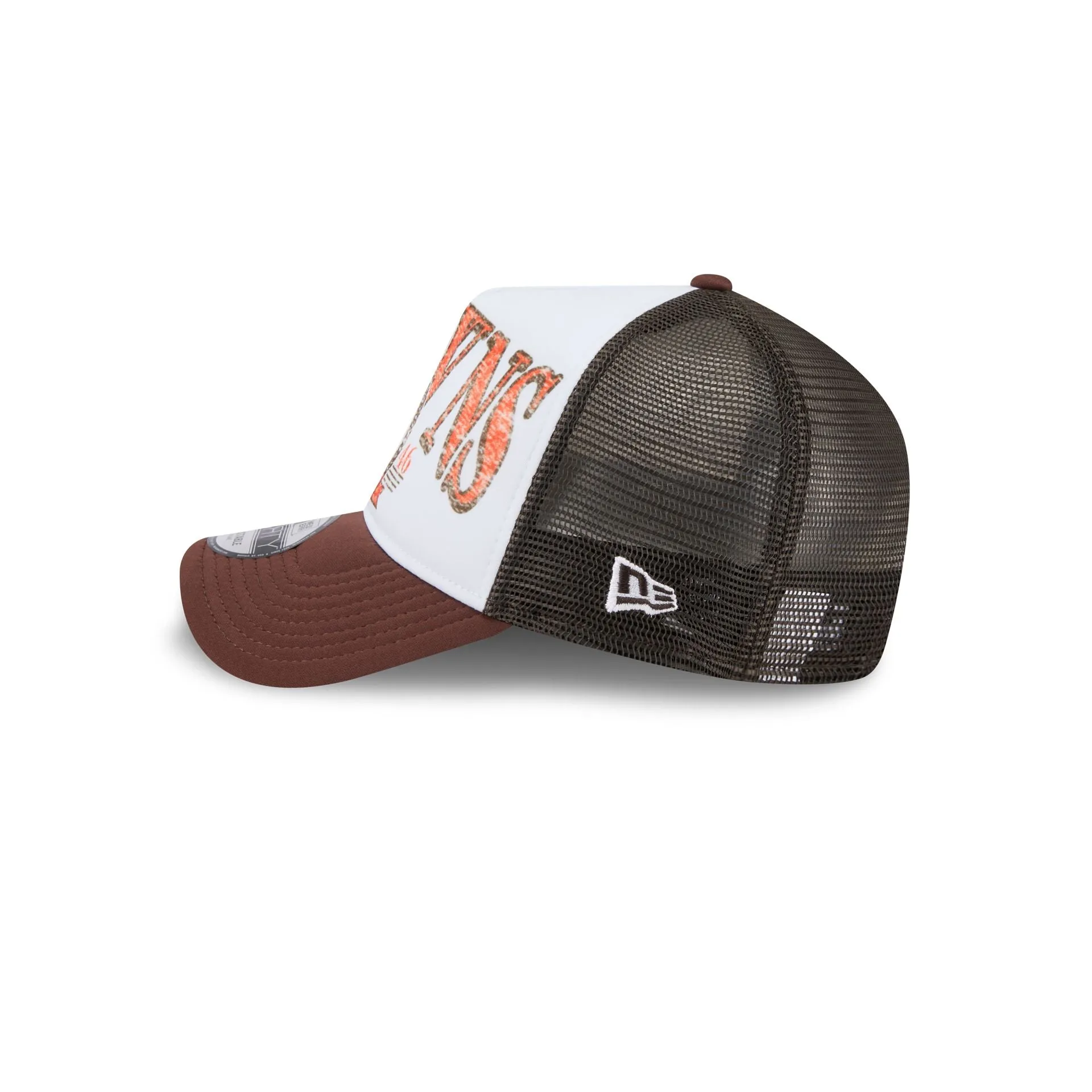 Cleveland Browns Distressed 9FORTY A-Frame Trucker Hat sold by New Era product image thumbnail 4