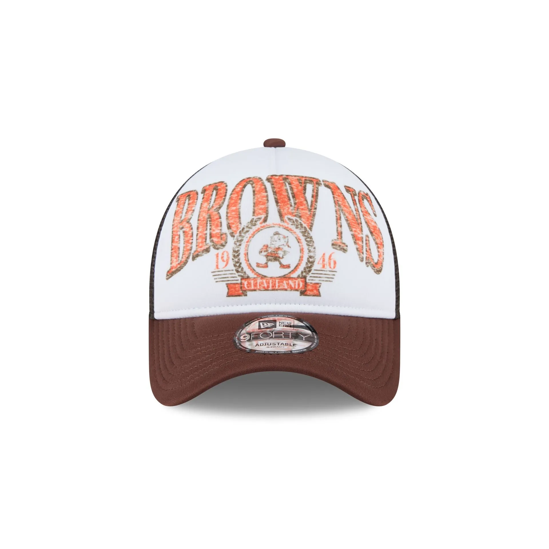 Cleveland Browns Distressed 9FORTY A-Frame Trucker Hat sold by New Era product image thumbnail 2