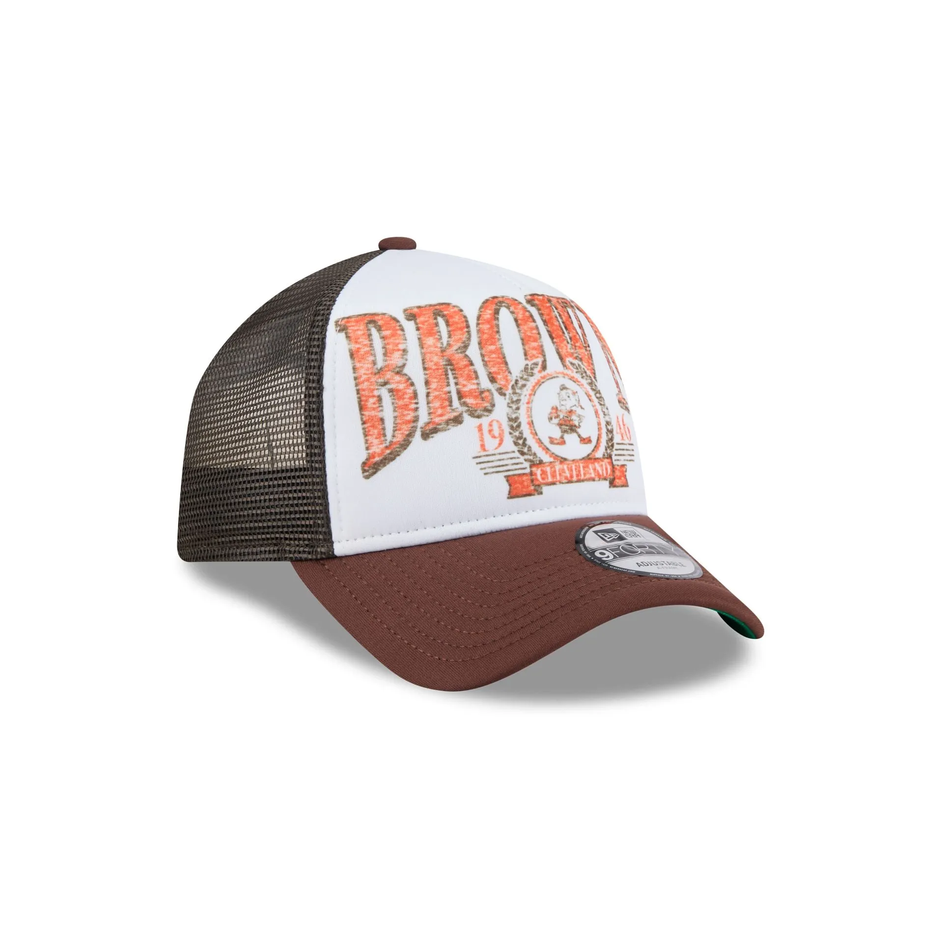 Cleveland Browns Distressed 9FORTY A-Frame Trucker Hat sold by New Era product image thumbnail 3