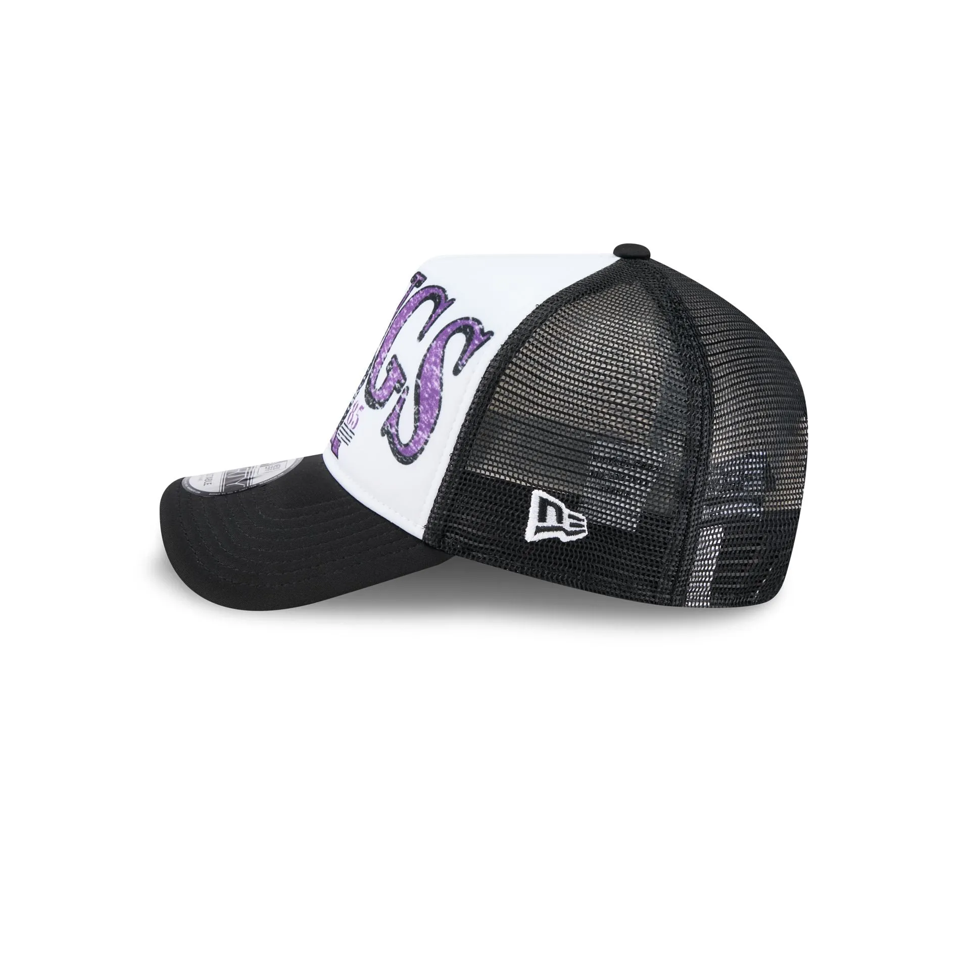 Sacramento Kings Distressed 9FORTY A-Frame Trucker Hat sold by New Era product image thumbnail 4