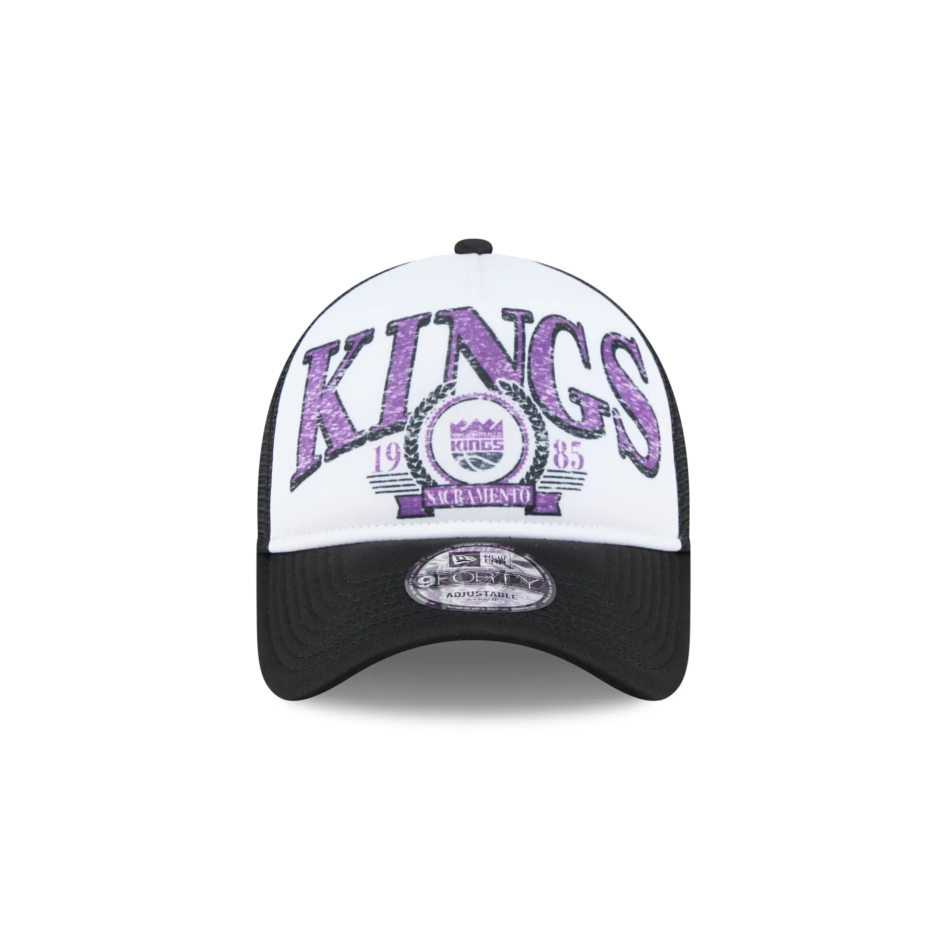 Sacramento Kings Distressed 9FORTY A-Frame Trucker Hat sold by New Era product image thumbnail 2