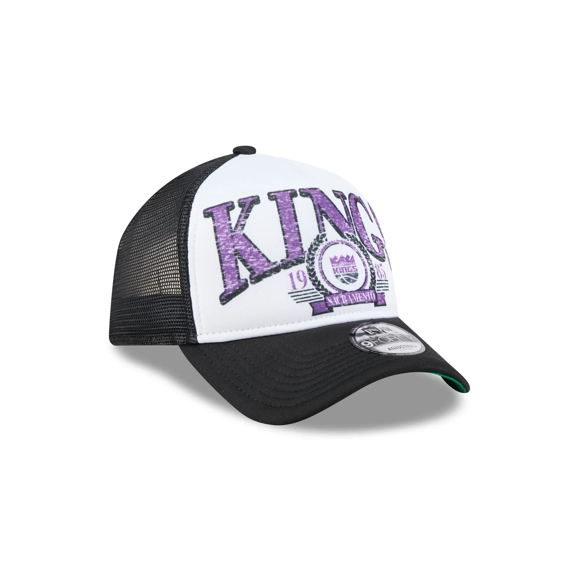 Sacramento Kings Distressed 9FORTY A-Frame Trucker Hat sold by New Era product image thumbnail 3