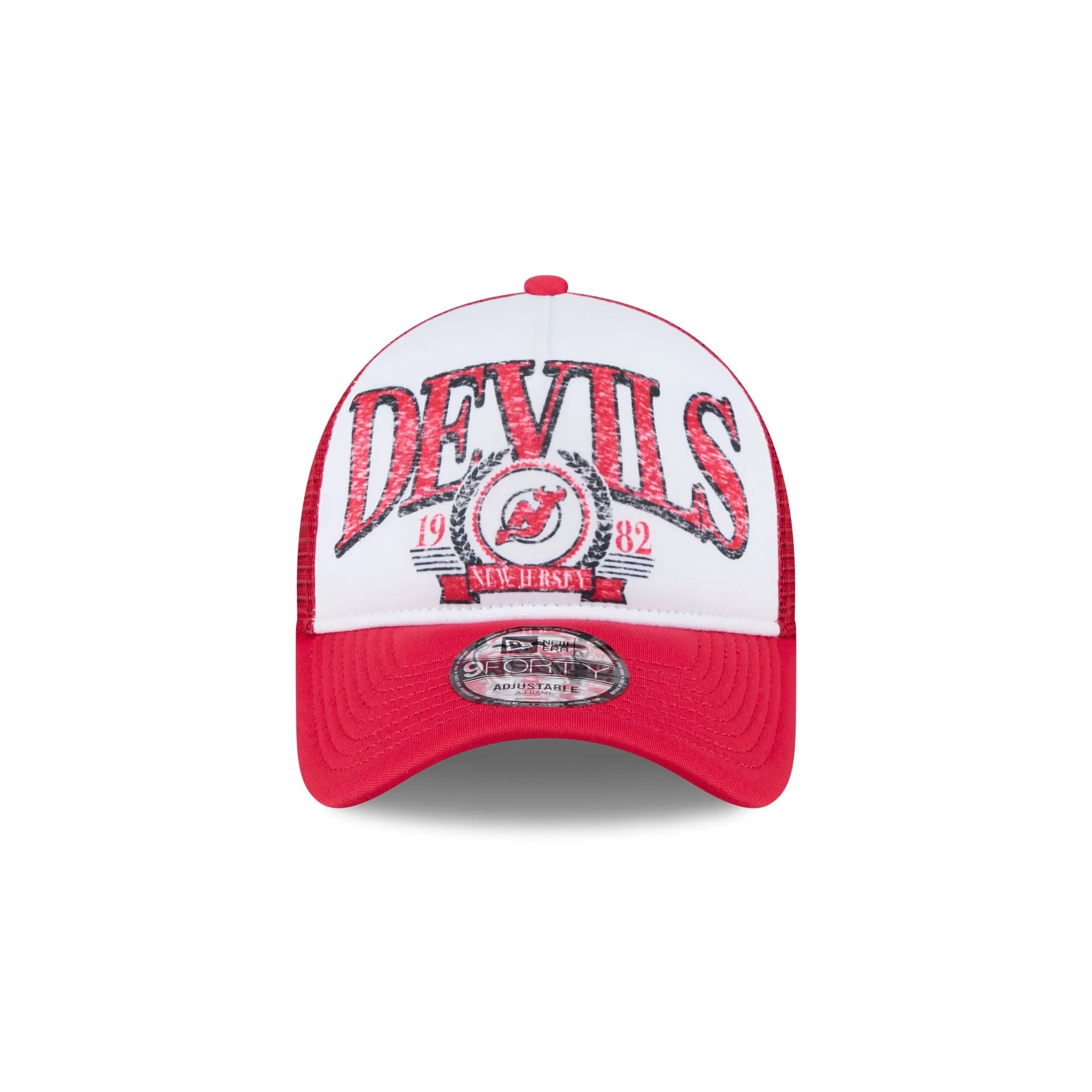 New Jersey Devils Distressed 9FORTY A-Frame Trucker Hat sold by New Era product image thumbnail 2