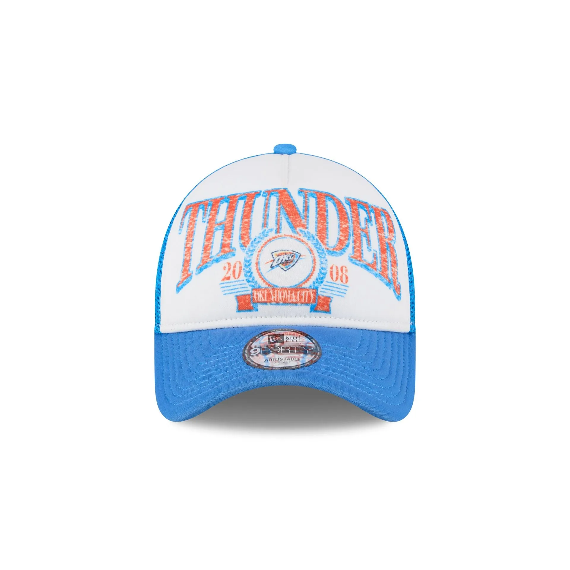 Oklahoma City Thunder Distressed 9FORTY A-Frame Trucker Hat sold by New Era product image thumbnail 2