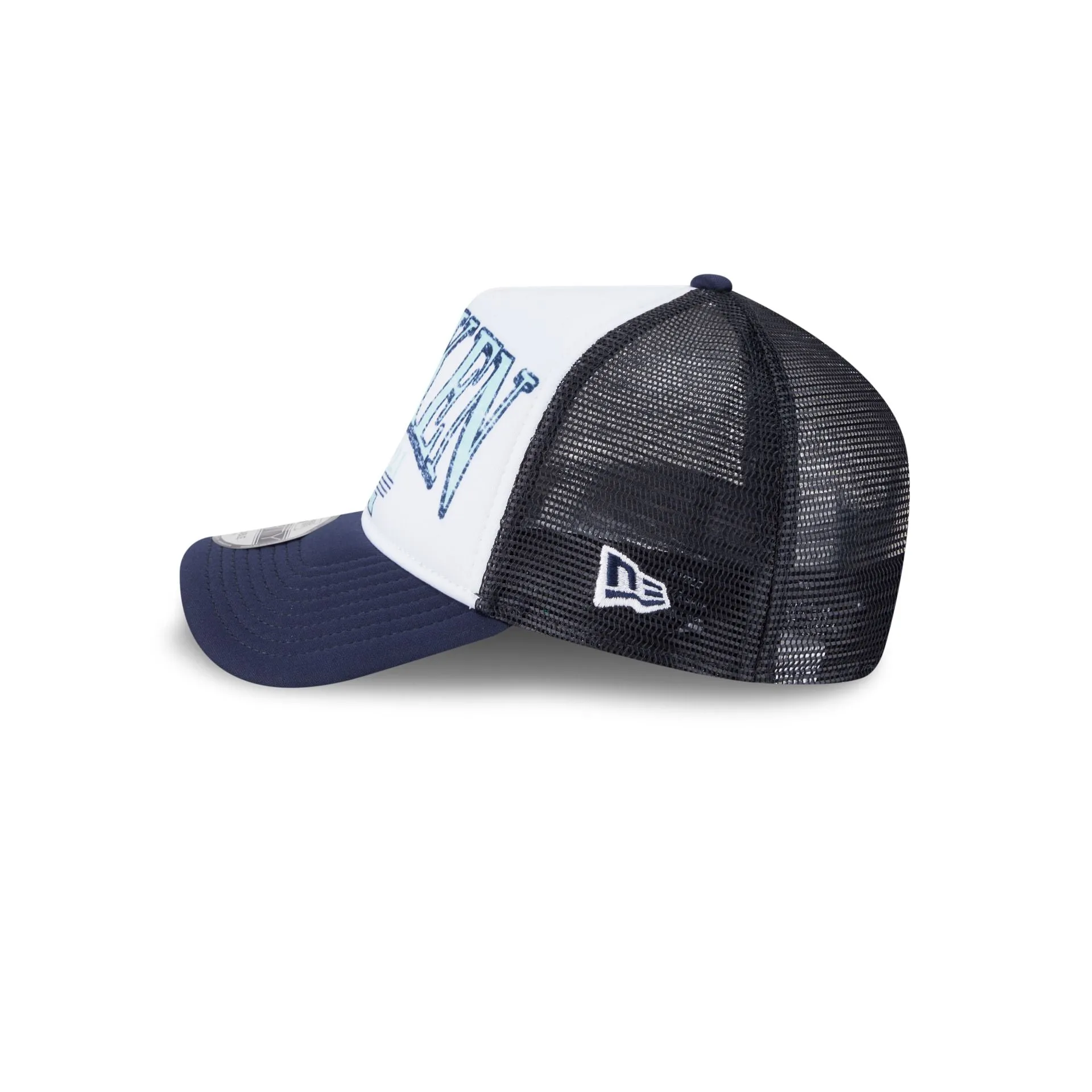 Seattle Kraken Distressed 9FORTY A-Frame Trucker Hat sold by New Era product image thumbnail 4