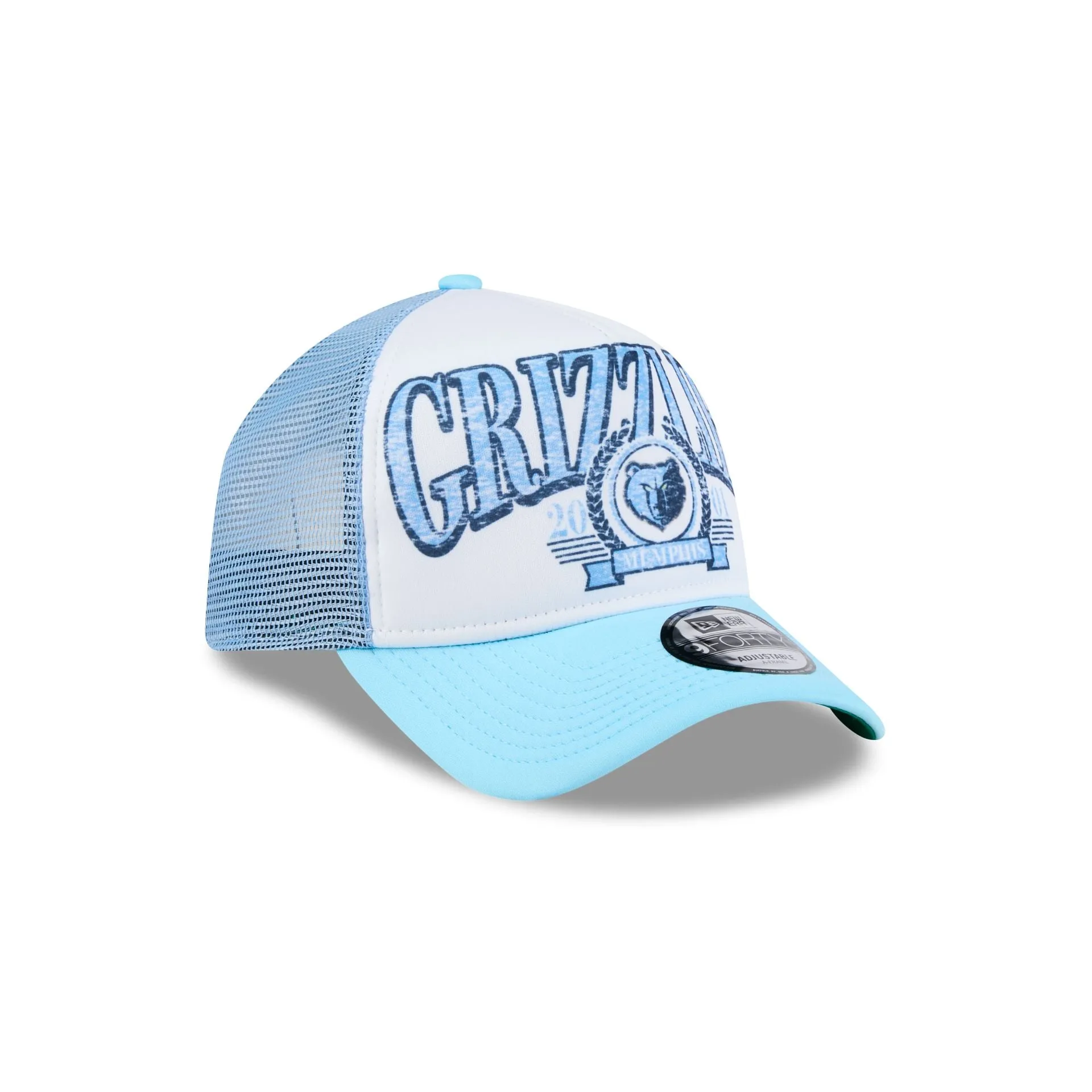 Memphis Grizzlies Distressed 9FORTY A-Frame Trucker Hat sold by New Era product image thumbnail 3