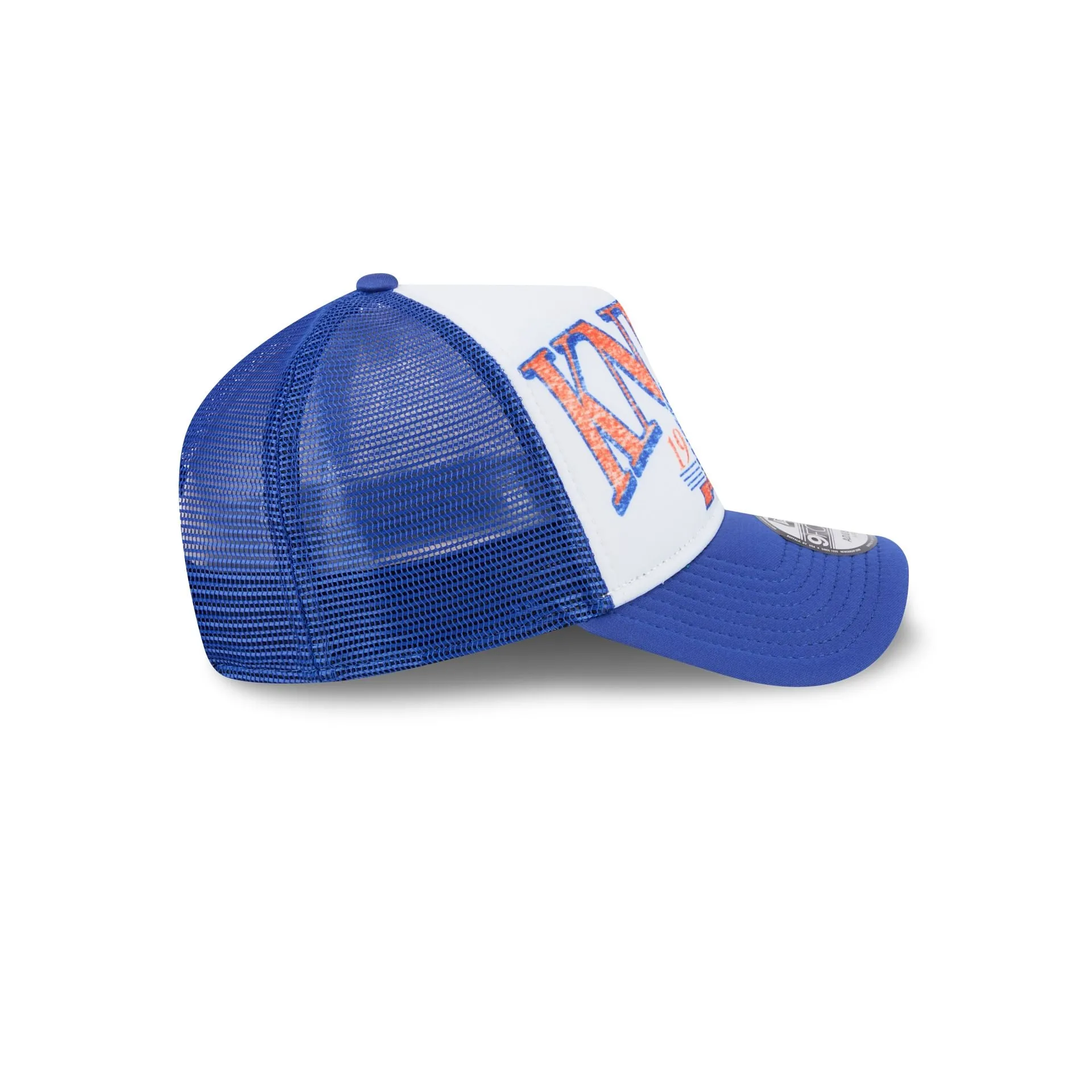 New York Knicks Distressed 9FORTY A-Frame Trucker Hat sold by New Era product image thumbnail 5