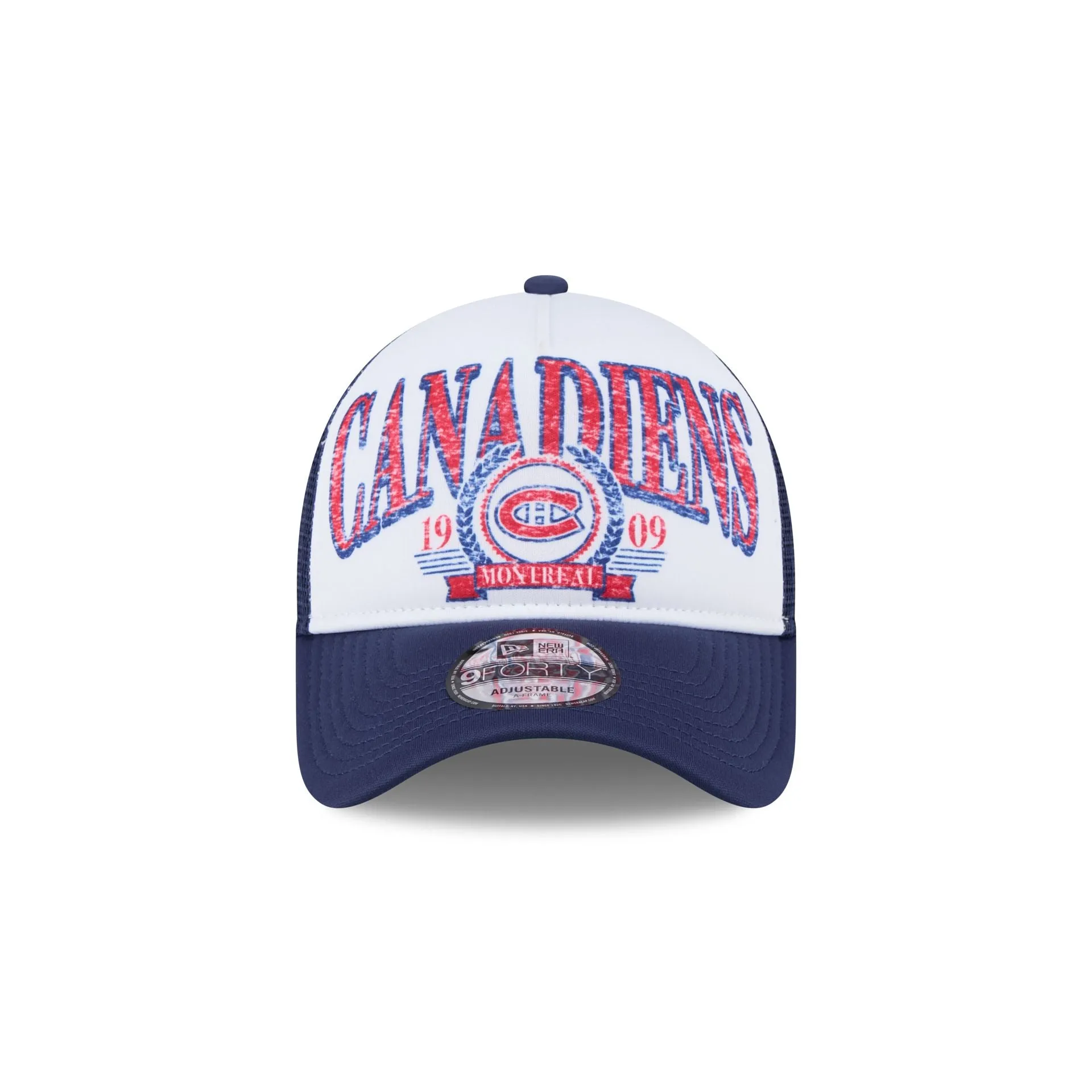 Montreal Canadiens Distressed 9FORTY A-Frame Trucker Hat sold by New Era product image thumbnail 2