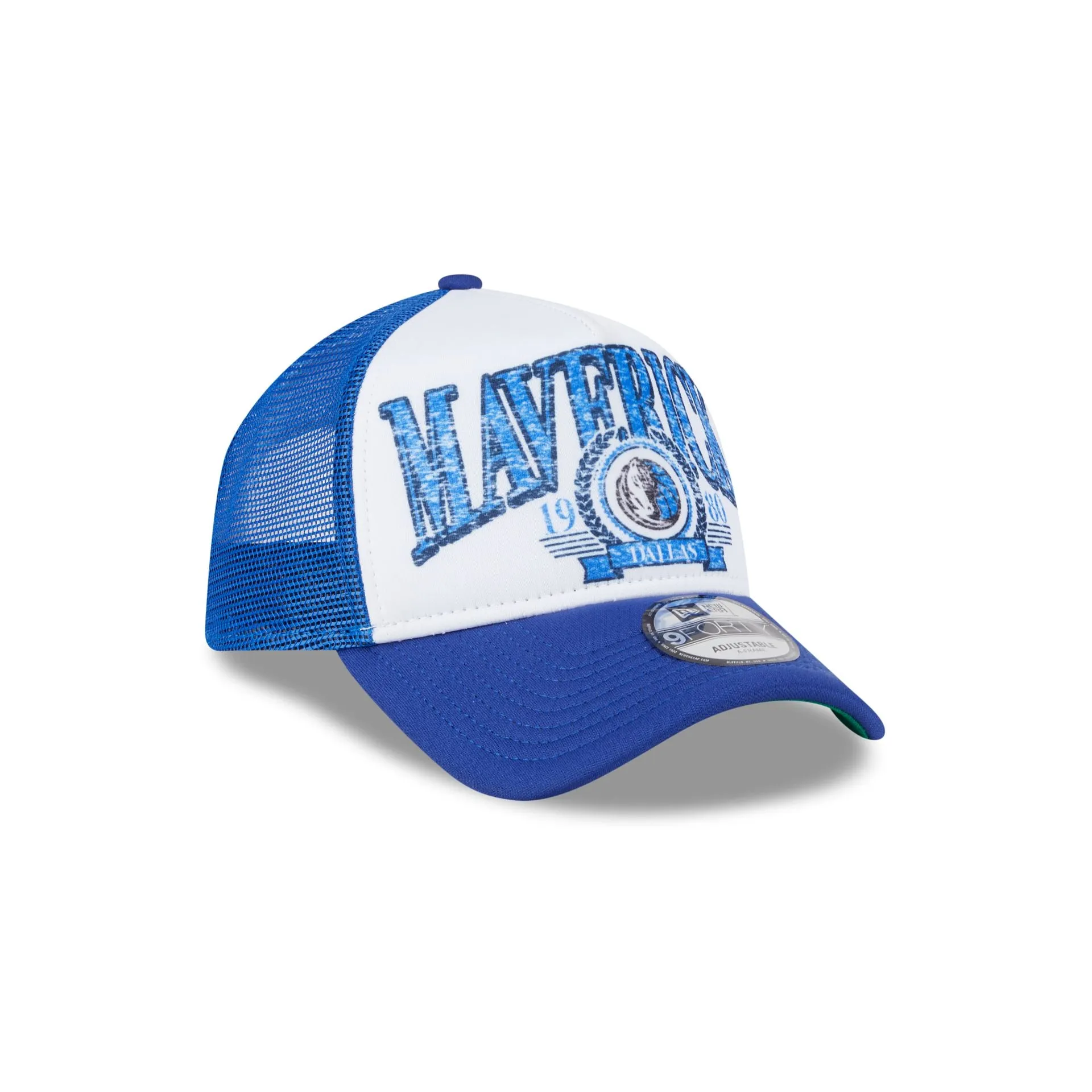 Dallas Mavericks Distressed 9FORTY A-Frame Trucker Hat sold by New Era product image thumbnail 3