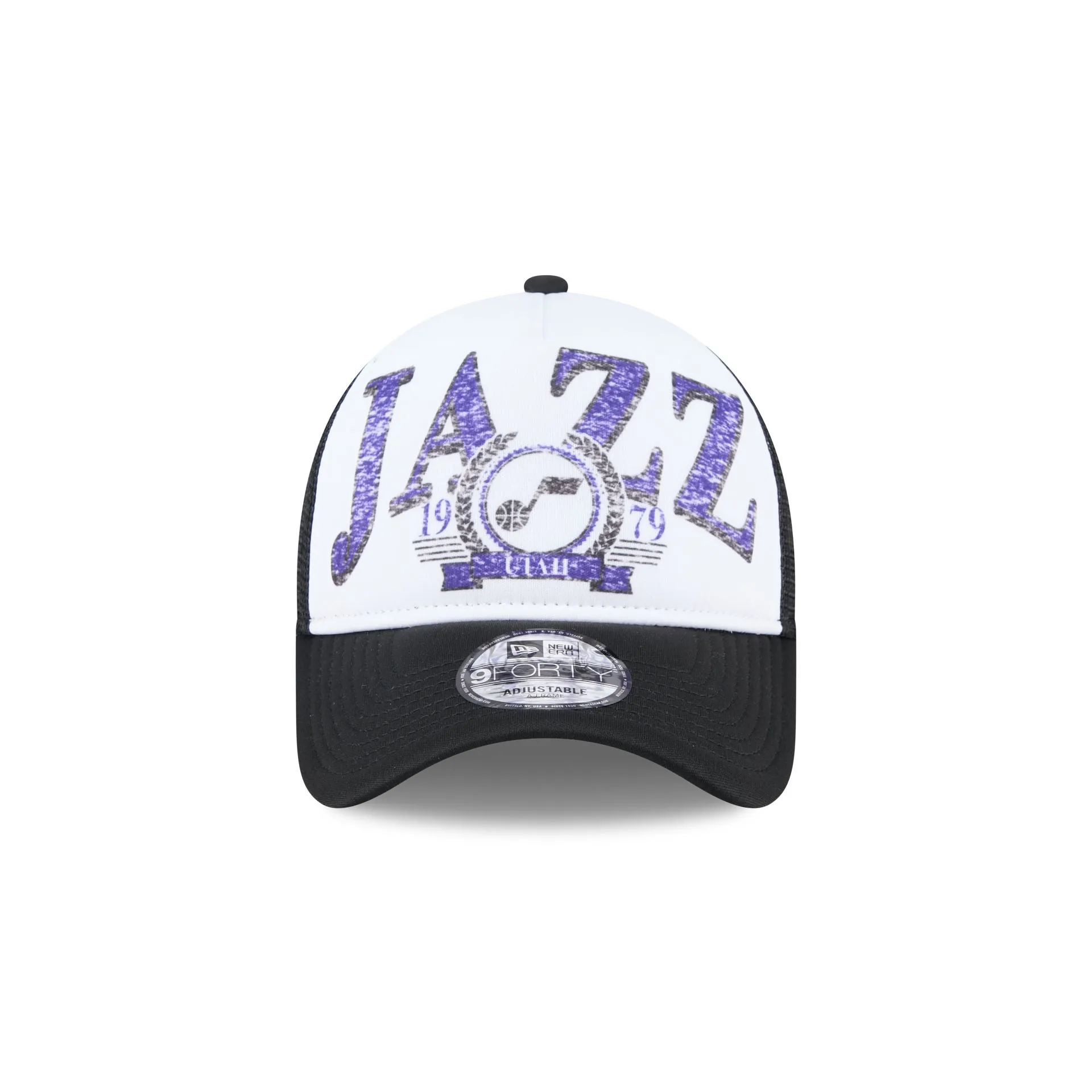 Utah Jazz Distressed 9FORTY A-Frame Trucker Hat sold by New Era product image thumbnail 2