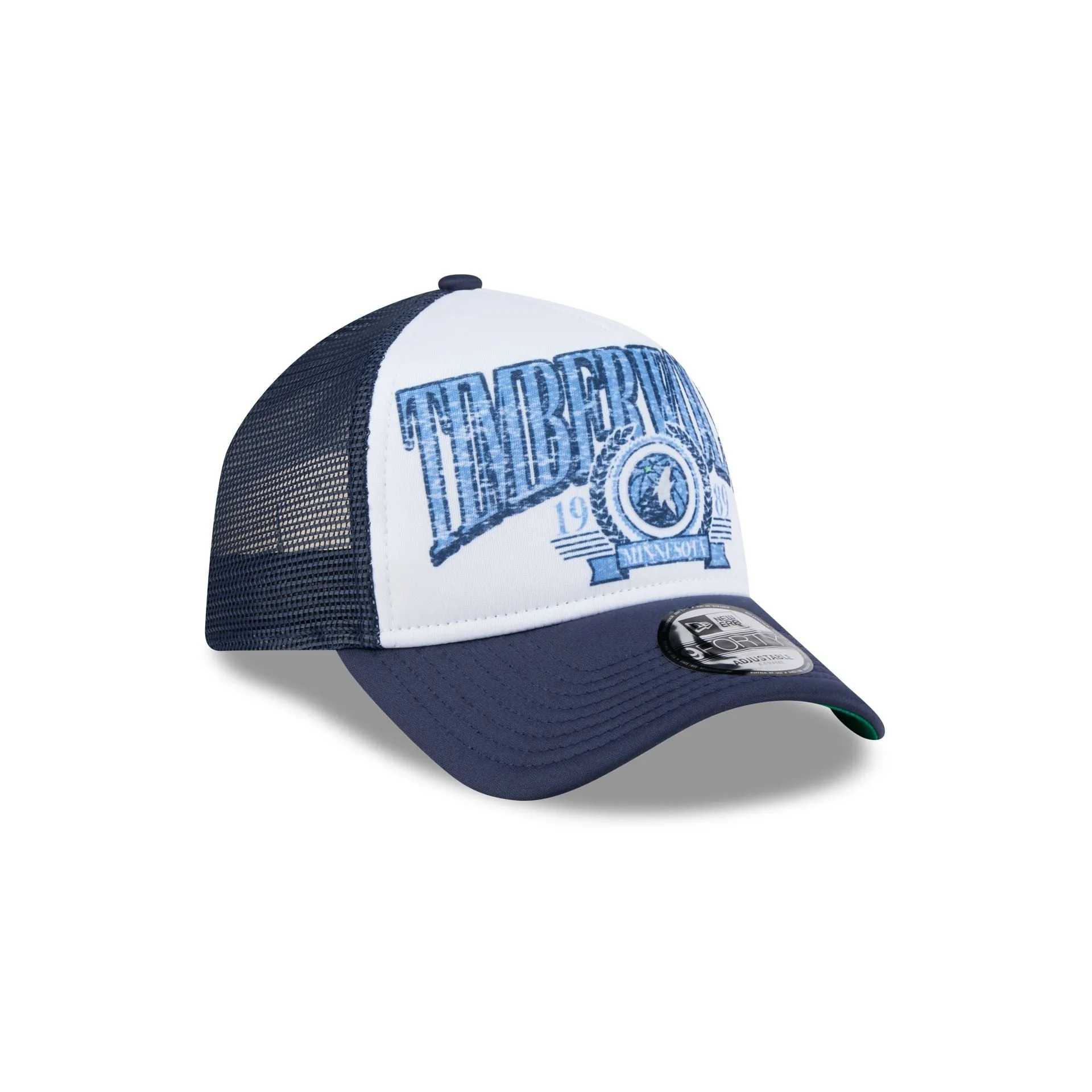 Minnesota Timberwolves Distressed 9FORTY A-Frame Trucker Hat sold by New Era product image thumbnail 3