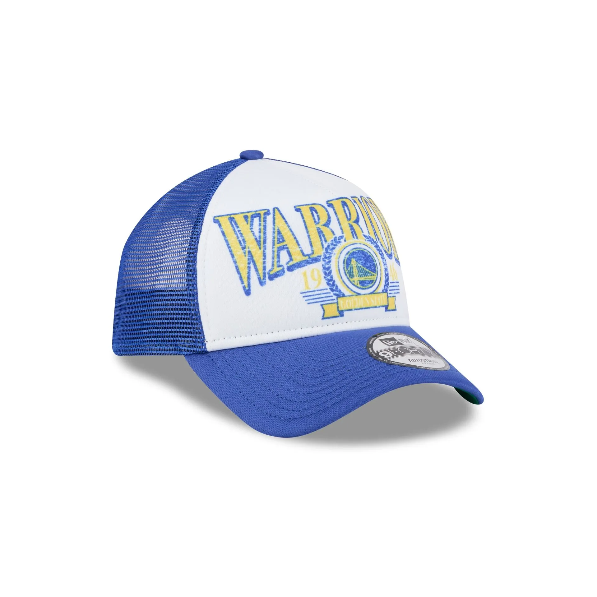Golden State Warriors Distressed 9FORTY A-Frame Trucker Hat sold by New Era product image thumbnail 3
