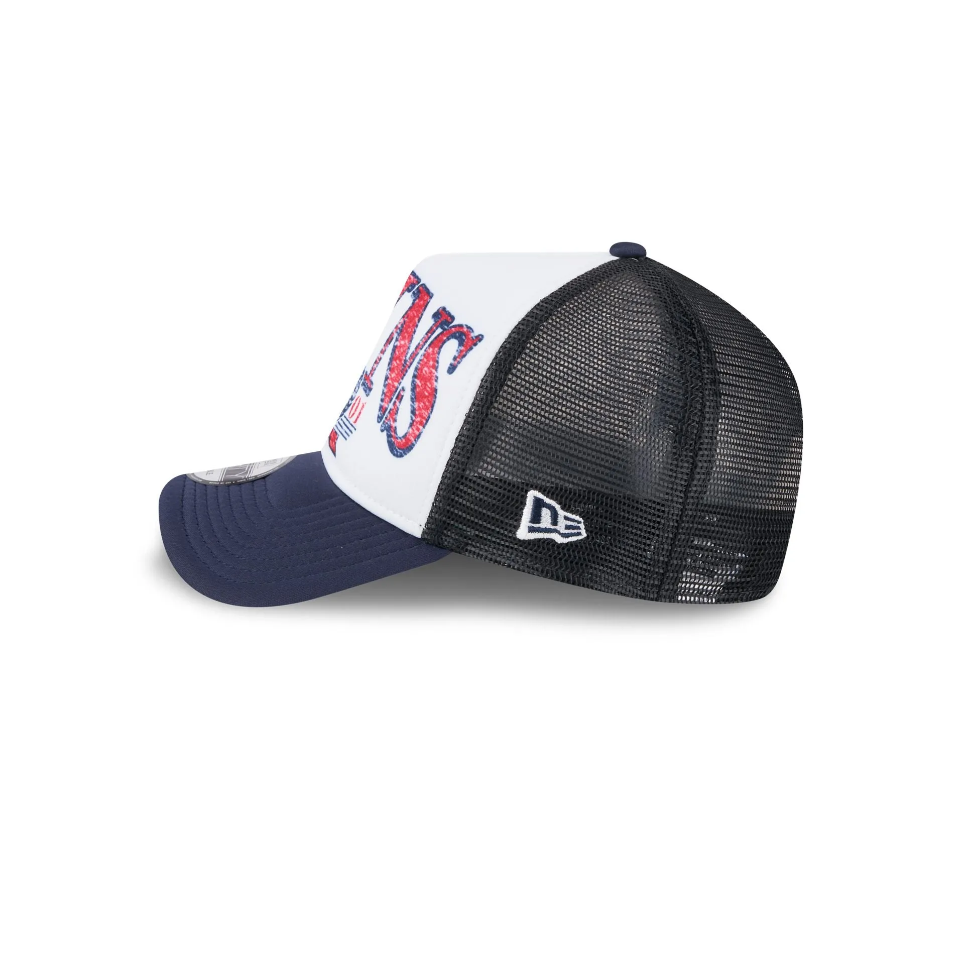 Minnesota Twins Distressed 9FORTY A-Frame Trucker Hat sold by New Era product image thumbnail 4