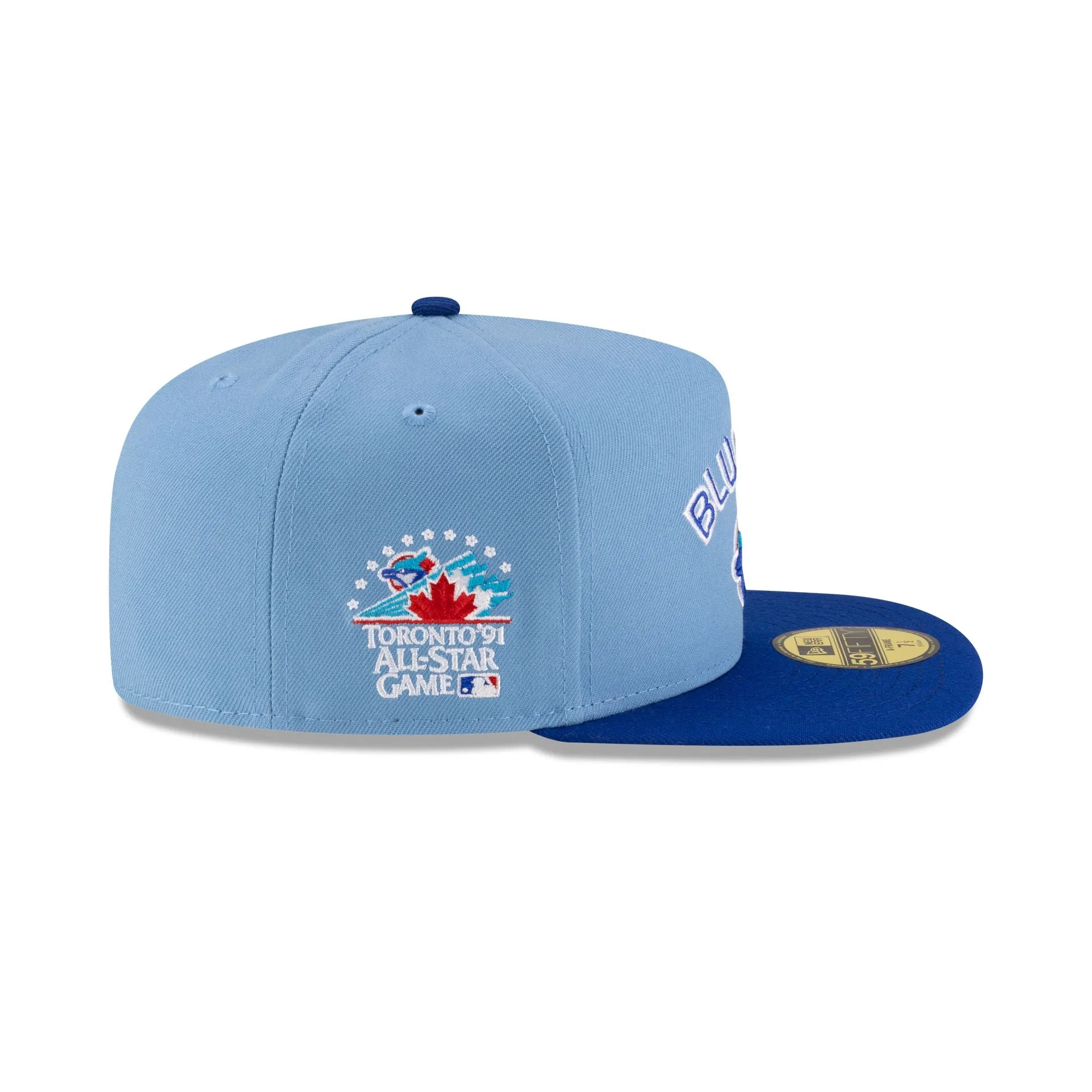 Just Caps Sky Blue Toronto Blue Jays 59FIFTY A-Frame Fitted Hat sold by New Era product image thumbnail 4