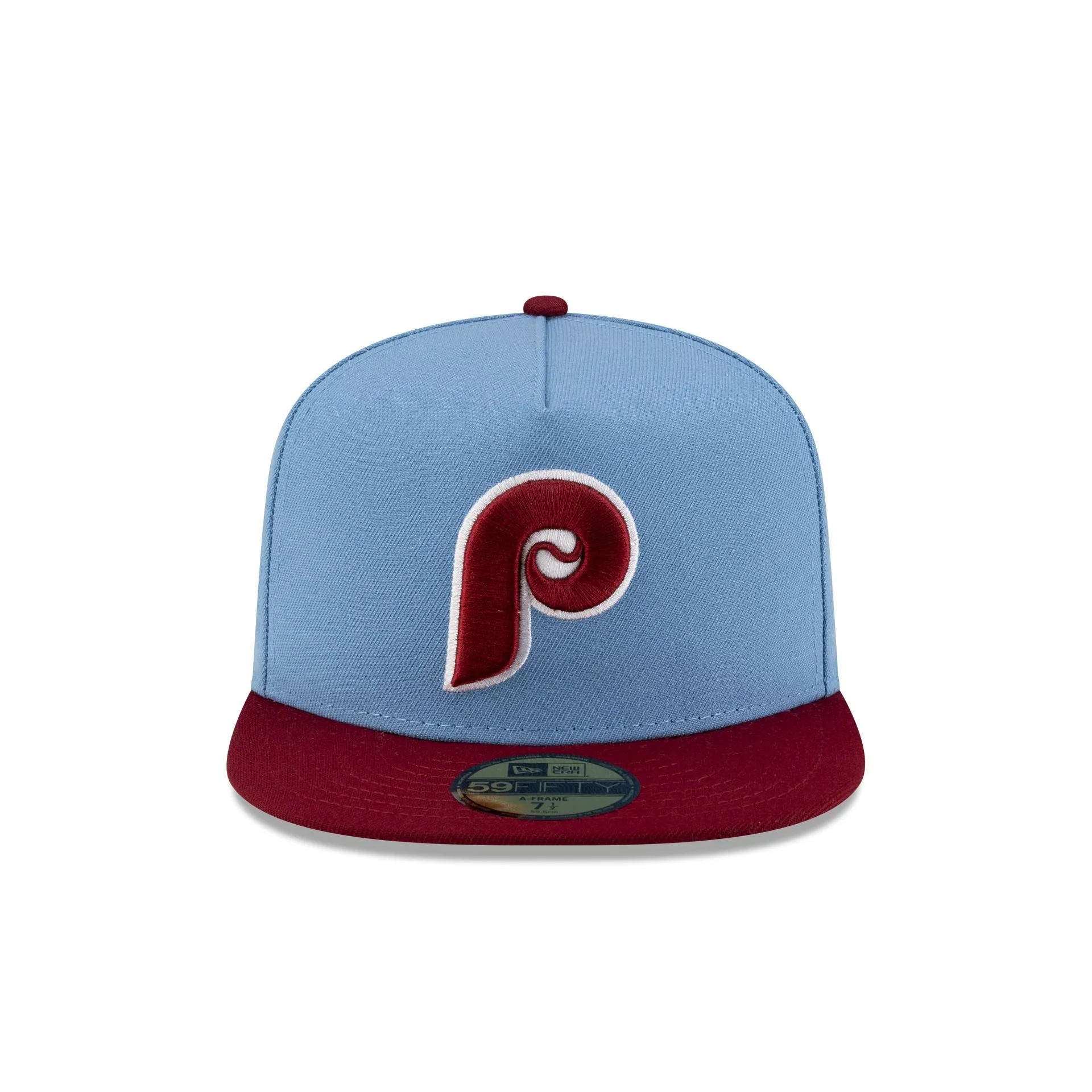 Just Caps Sky Blue Philadelphia Phillies 59FIFTY A-Frame Fitted Hat sold by New Era product image thumbnail 2