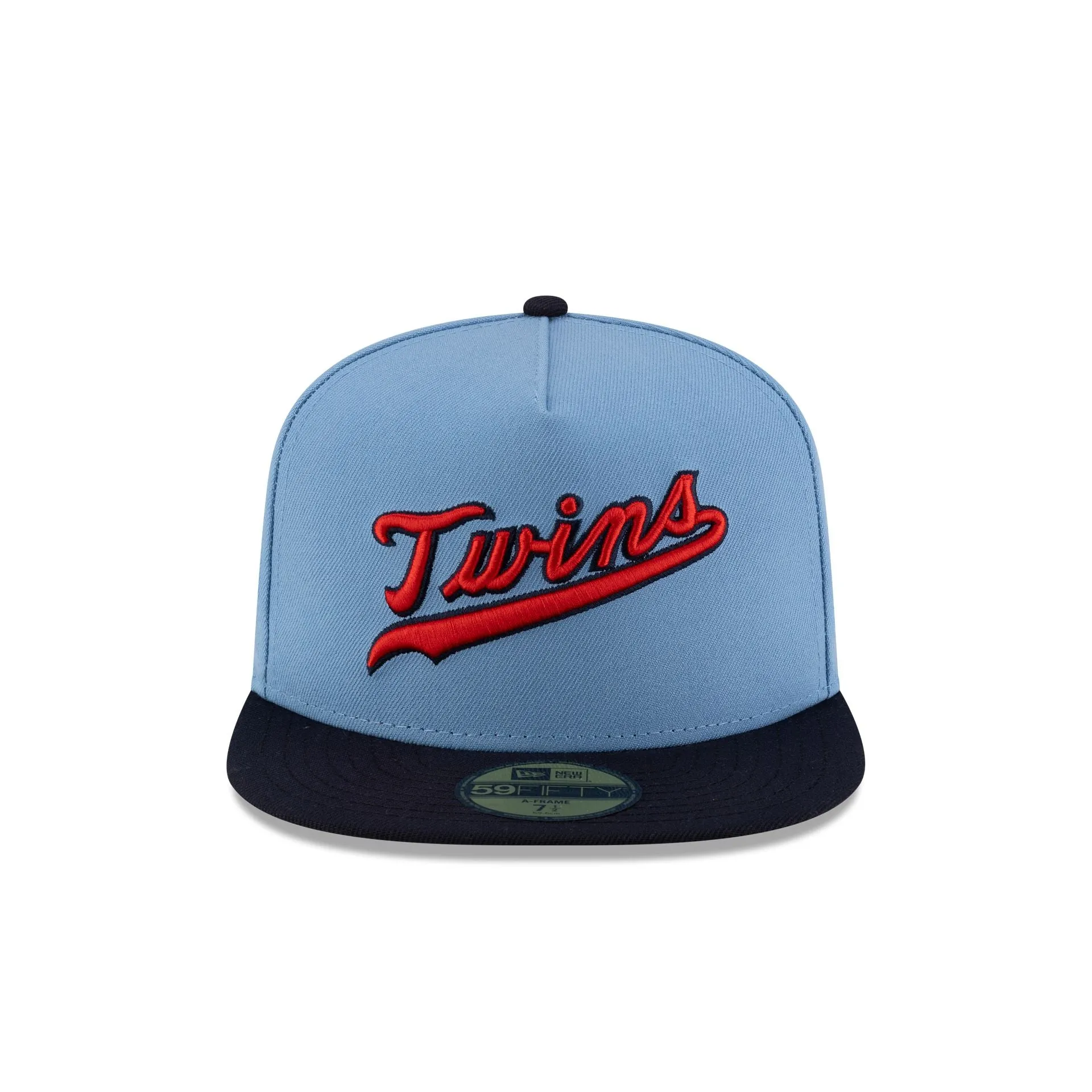 Just Caps Sky Blue Minnesota Twins 59FIFTY A-Frame Fitted Hat sold by New Era product image thumbnail 2