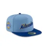 Just Caps Sky Blue Milwaukee Brewers 59FIFTY A-Frame Fitted Hat sold by New Era