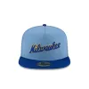 Just Caps Sky Blue Milwaukee Brewers 59FIFTY A-Frame Fitted Hat sold by New Era