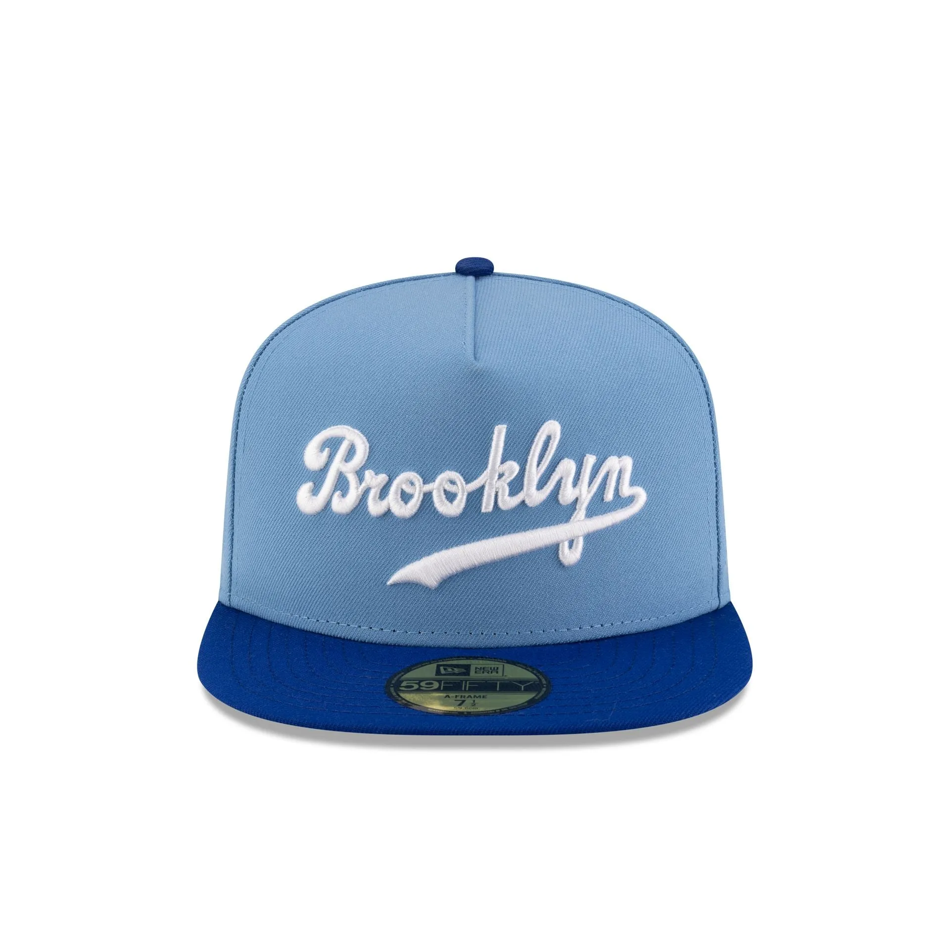 Just Caps Sky Blue Brooklyn Dodgers 59FIFTY A-Frame Fitted Hat sold by New Era product image thumbnail 2