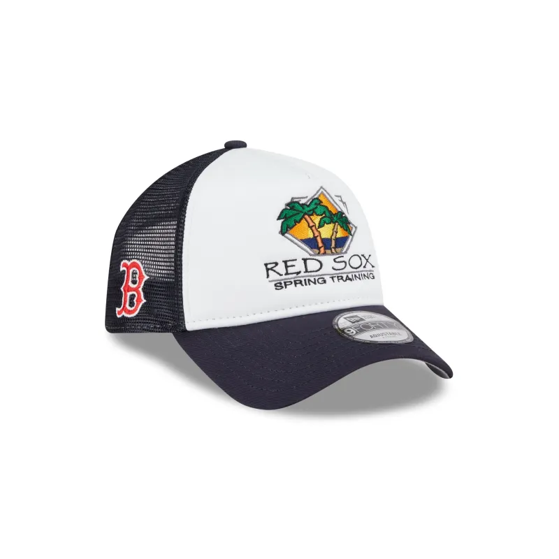 Boston Red Sox Spring Training 9FORTY A-Frame Trucker Hat sold by New Era