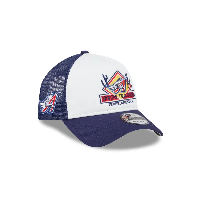 Los Angeles Angels Spring Training 9FORTY A-Frame Trucker Hat sold by New Era
