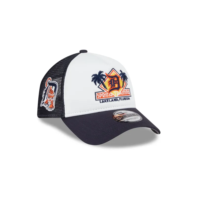 Detroit Tigers Spring Training 9FORTY A-Frame Trucker Hat sold by New Era
