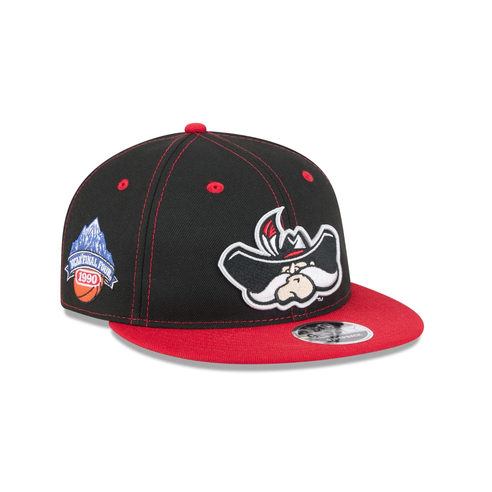 UNLV Runnin' Rebels Tournament Side Patch Retro Crown 9FIFTY Strapback Hat sold by New Era