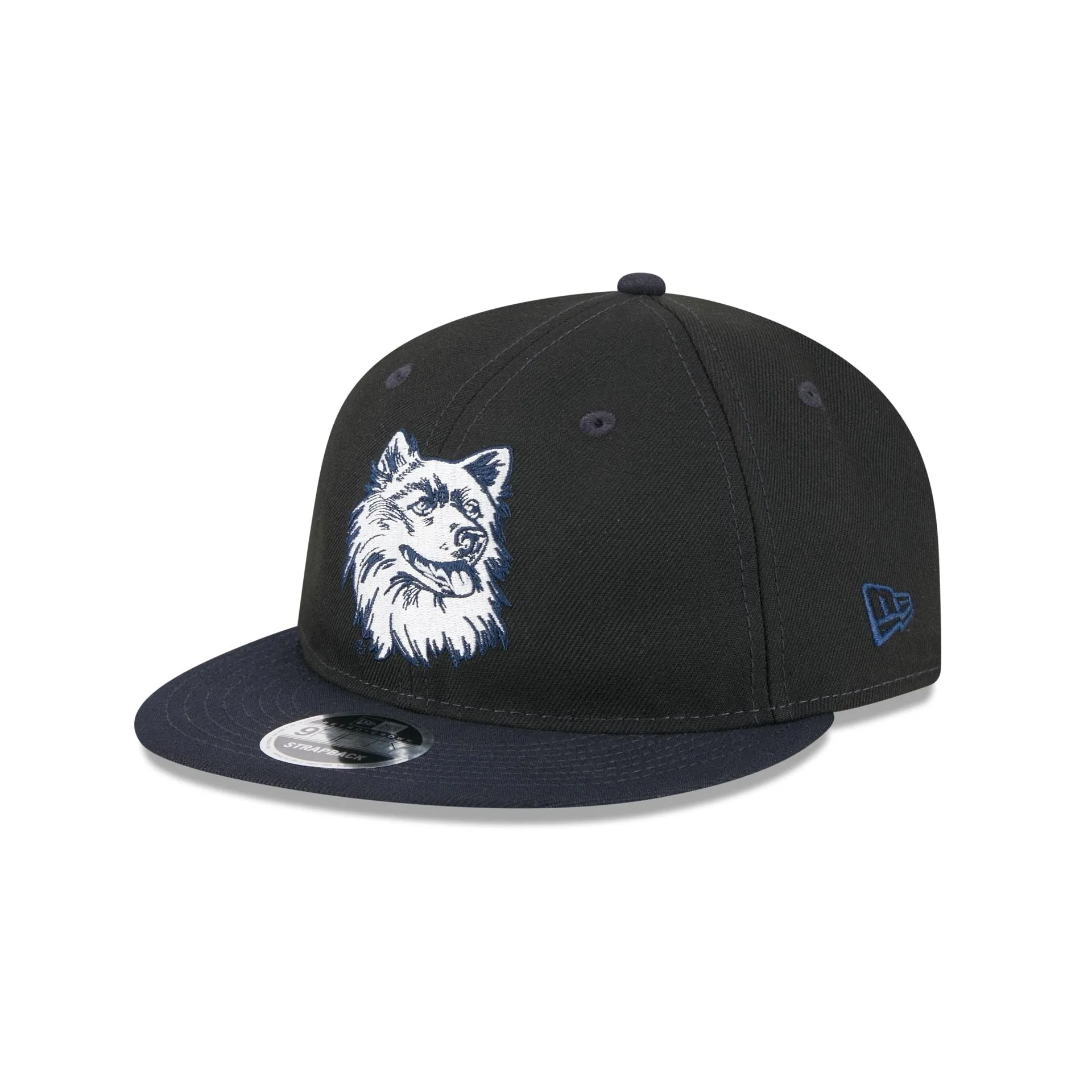 Connecticut Huskies Tournament Side Patch Retro Crown 9FIFTY Strapback Hat sold by New Era product image thumbnail 3